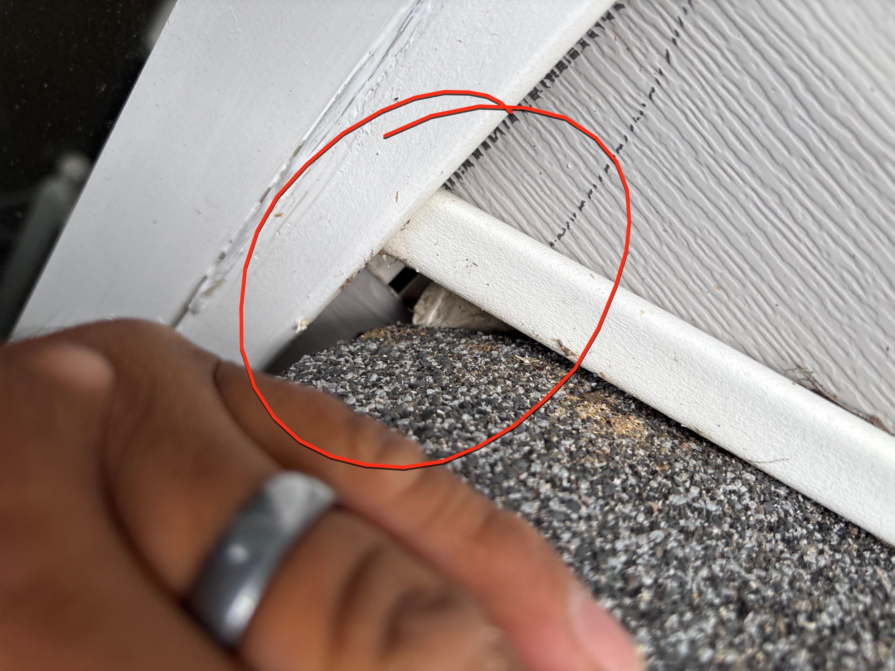 Poor roof installation  by Deerfield Roofing LLC