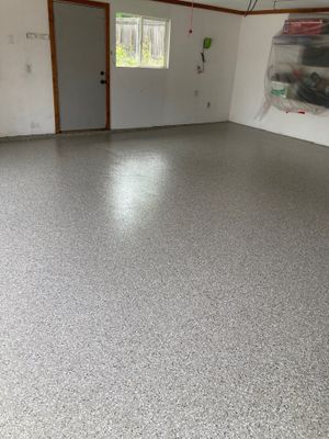Garage Transformation using Pebble Beach