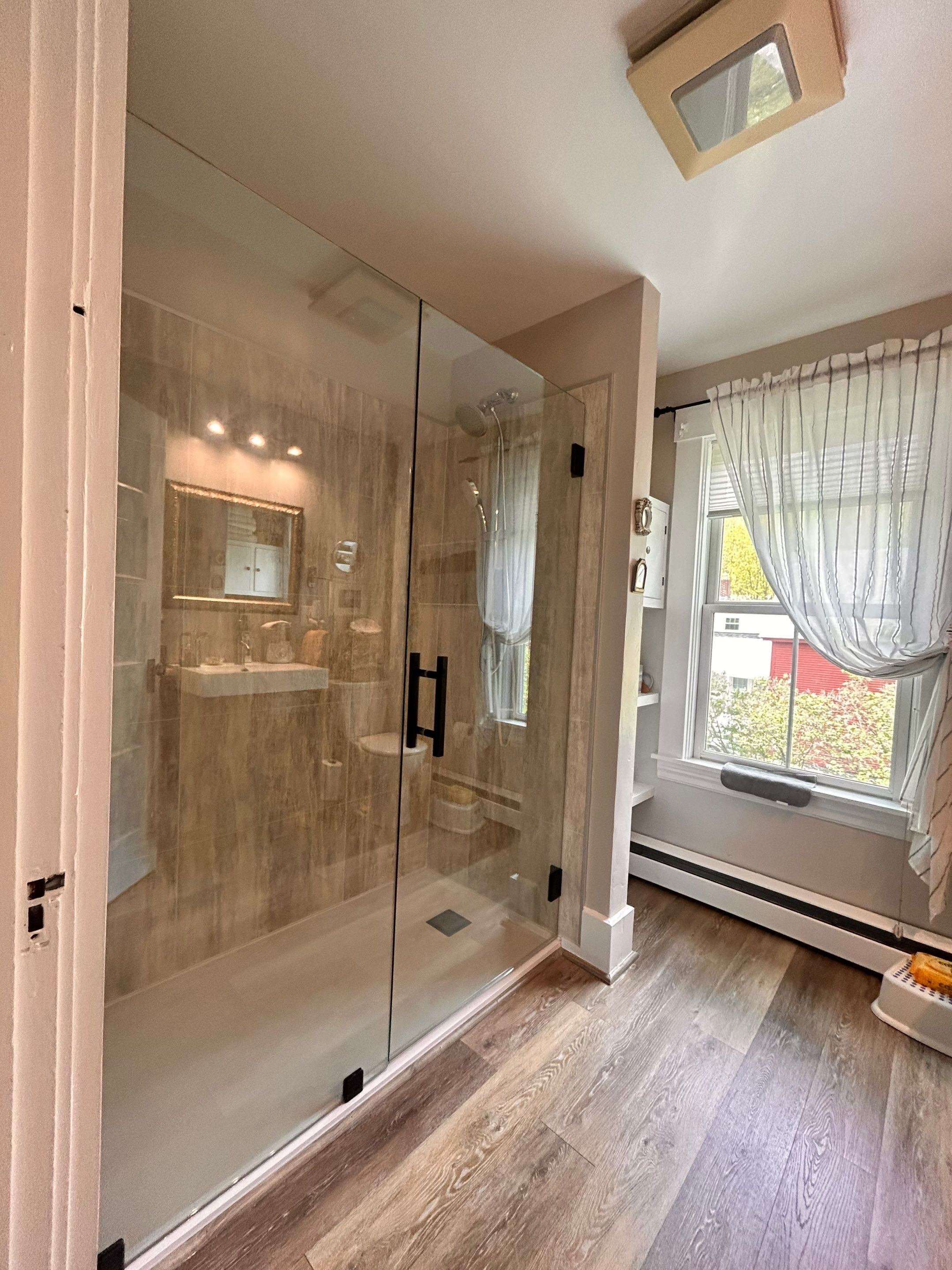 Shower using Hardware by CRL by Cheshire Glass Company