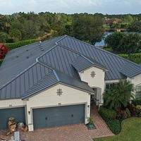 .032 Aluminum 1.5" Mechanical Seam Charcoal Gray  by Total Roofing System The Metal Roof Experts
