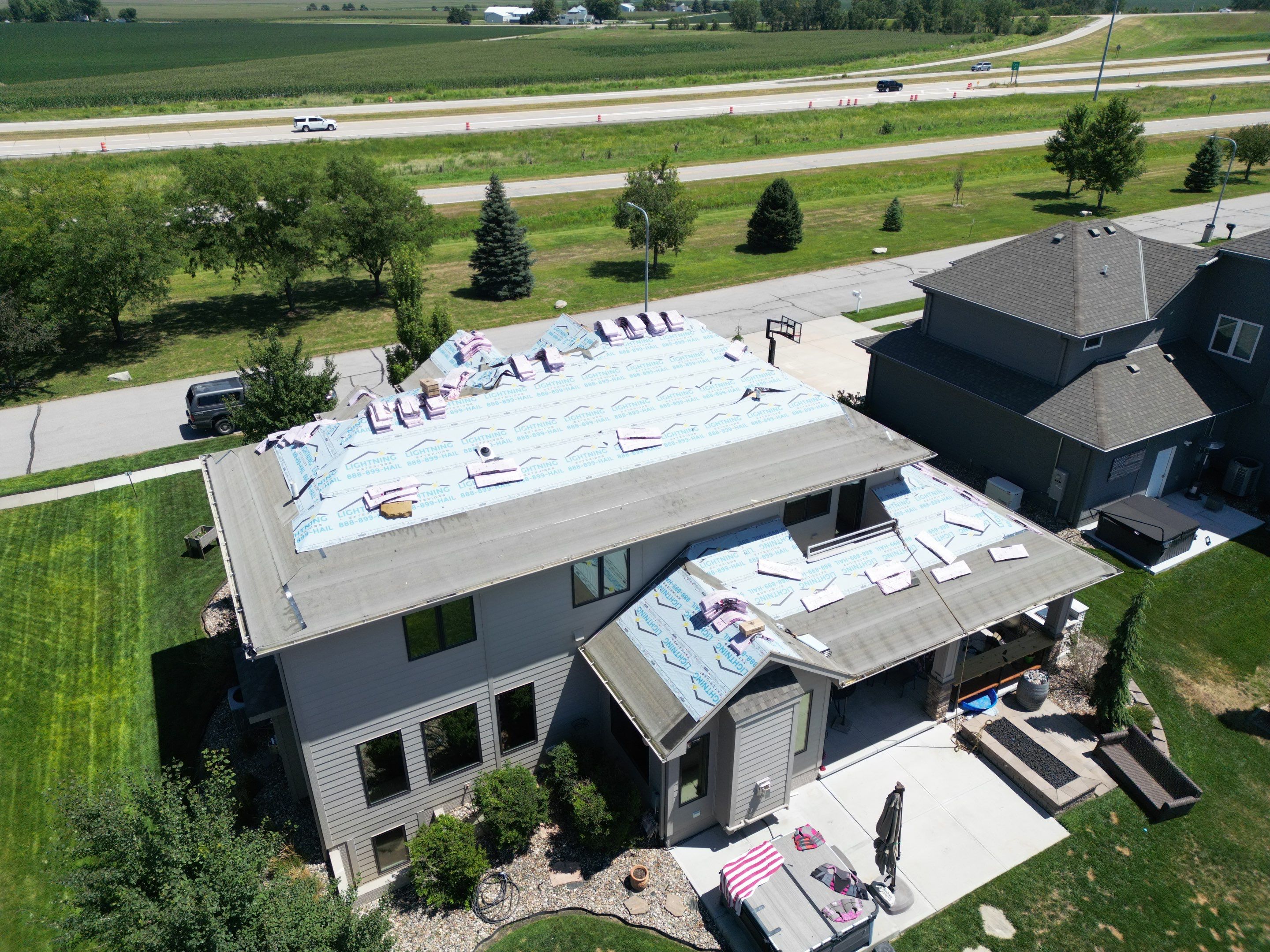 Residential Roofing Installation using Owens Corning Duration Summer Harvest by Lightning Exteriors