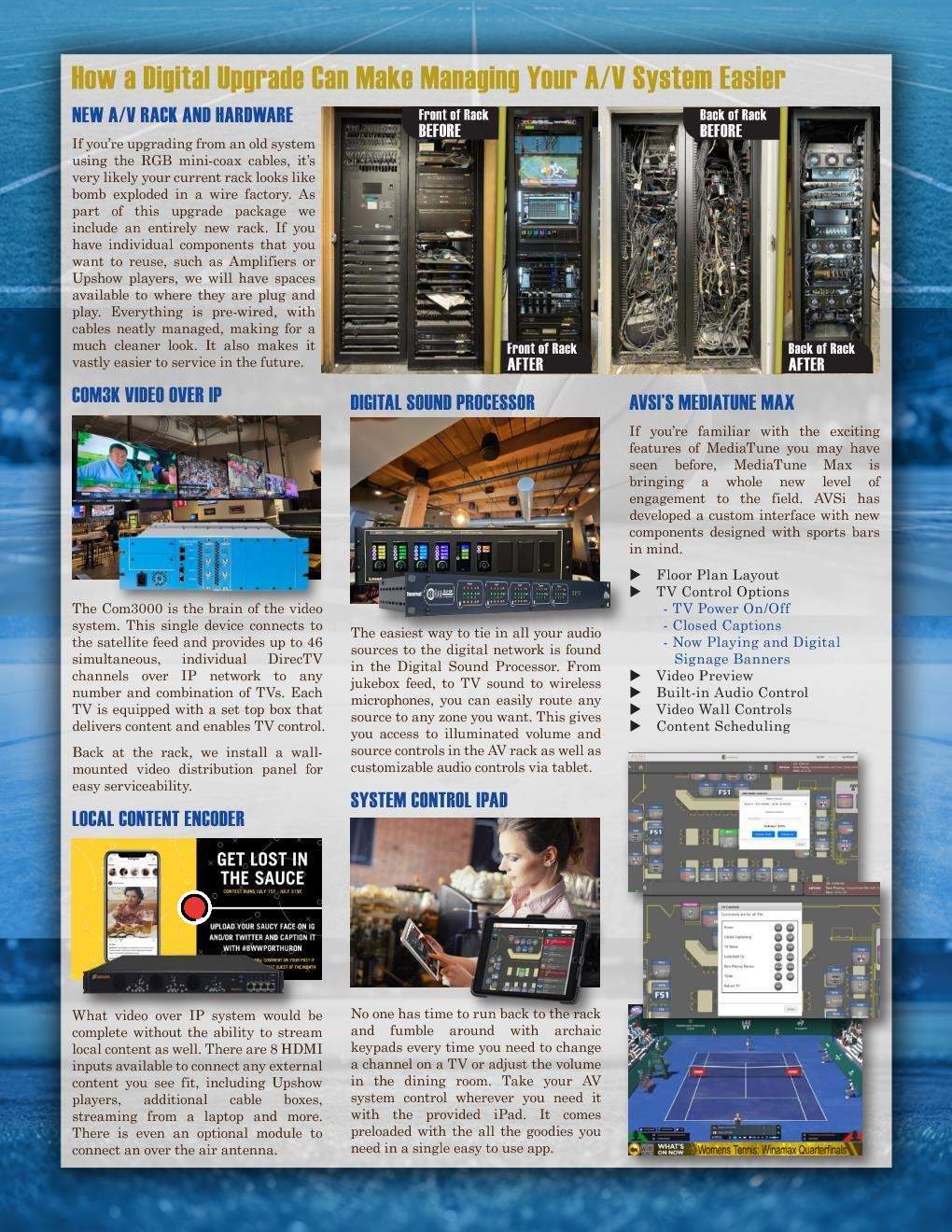 AVSi Comm3000 upgrade with Custom Mediatune interface by AVSi