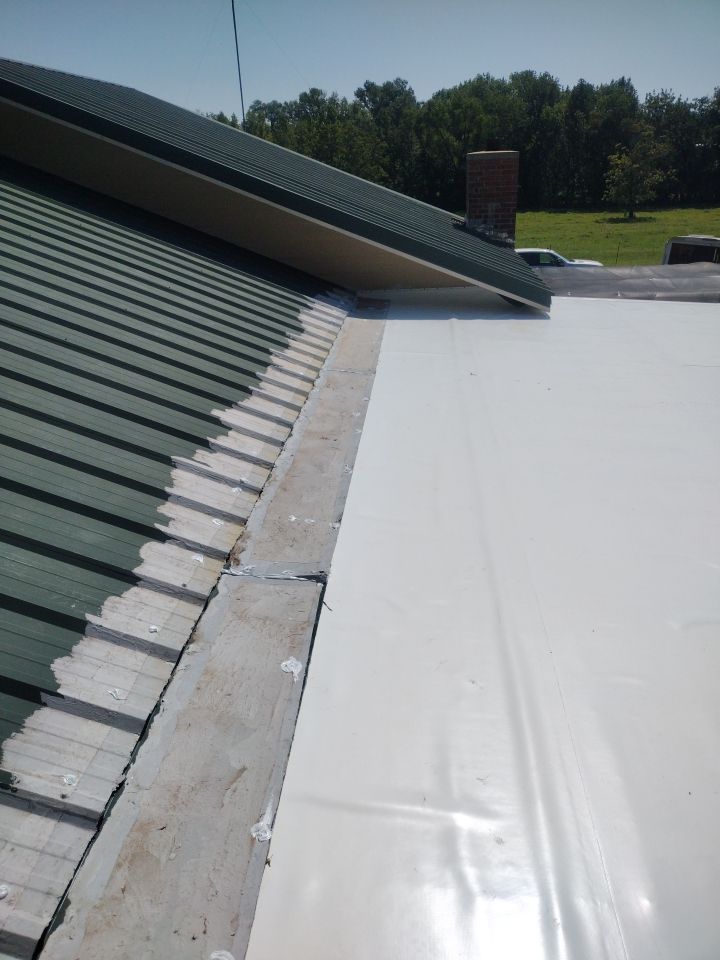 Residential Flat Roof Replacment: IB PVC by Hostetler Roofing