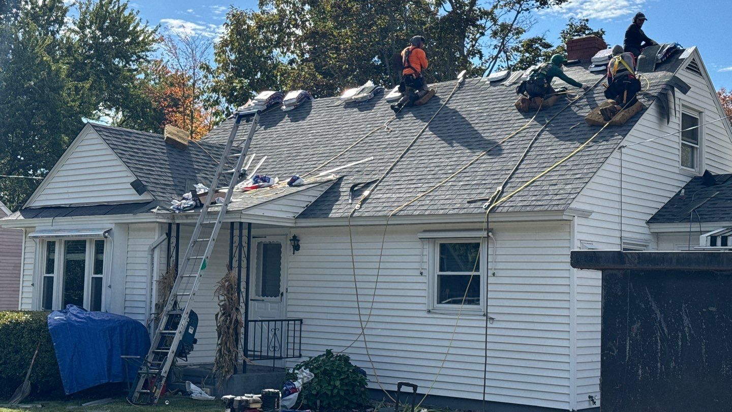 Complete Roof Replacement with GAF Pewter Gray HDZ™ Shingles, VELUX Skylights & New Gutters by Sensible Home Solutions