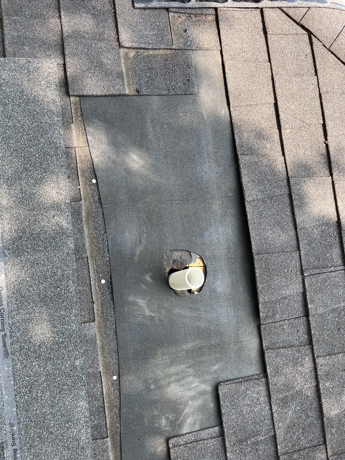 Hail Damage using Owen's Corning Duration (Lifetime) Shingles by Roof Repair Company