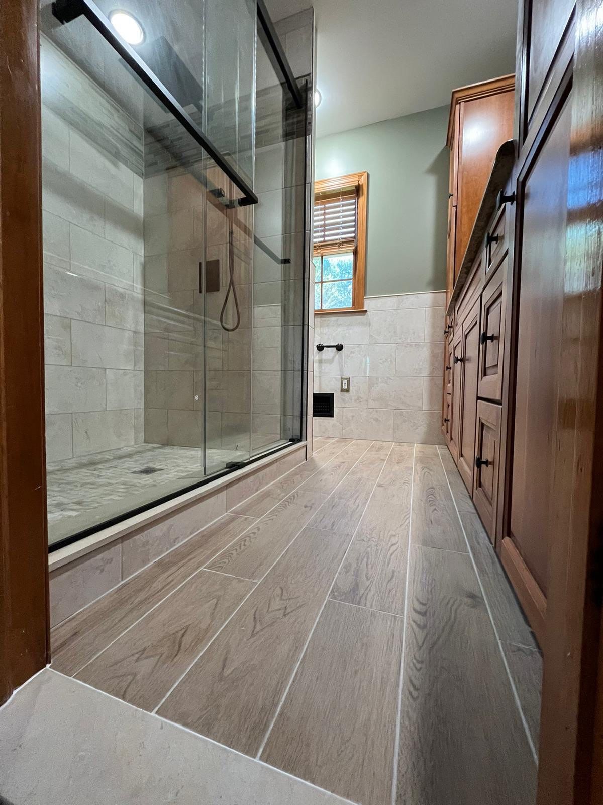 Bathroom Remodel using Tile by Home Concepts Construction