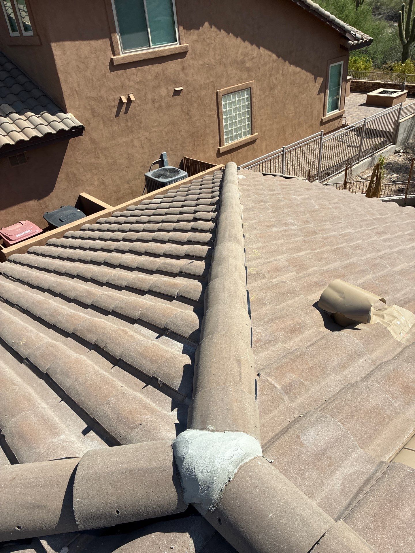 Residential Roof Install using Concrete Tiles in Scottsdale, Arizona by Weather-Tite Roofing