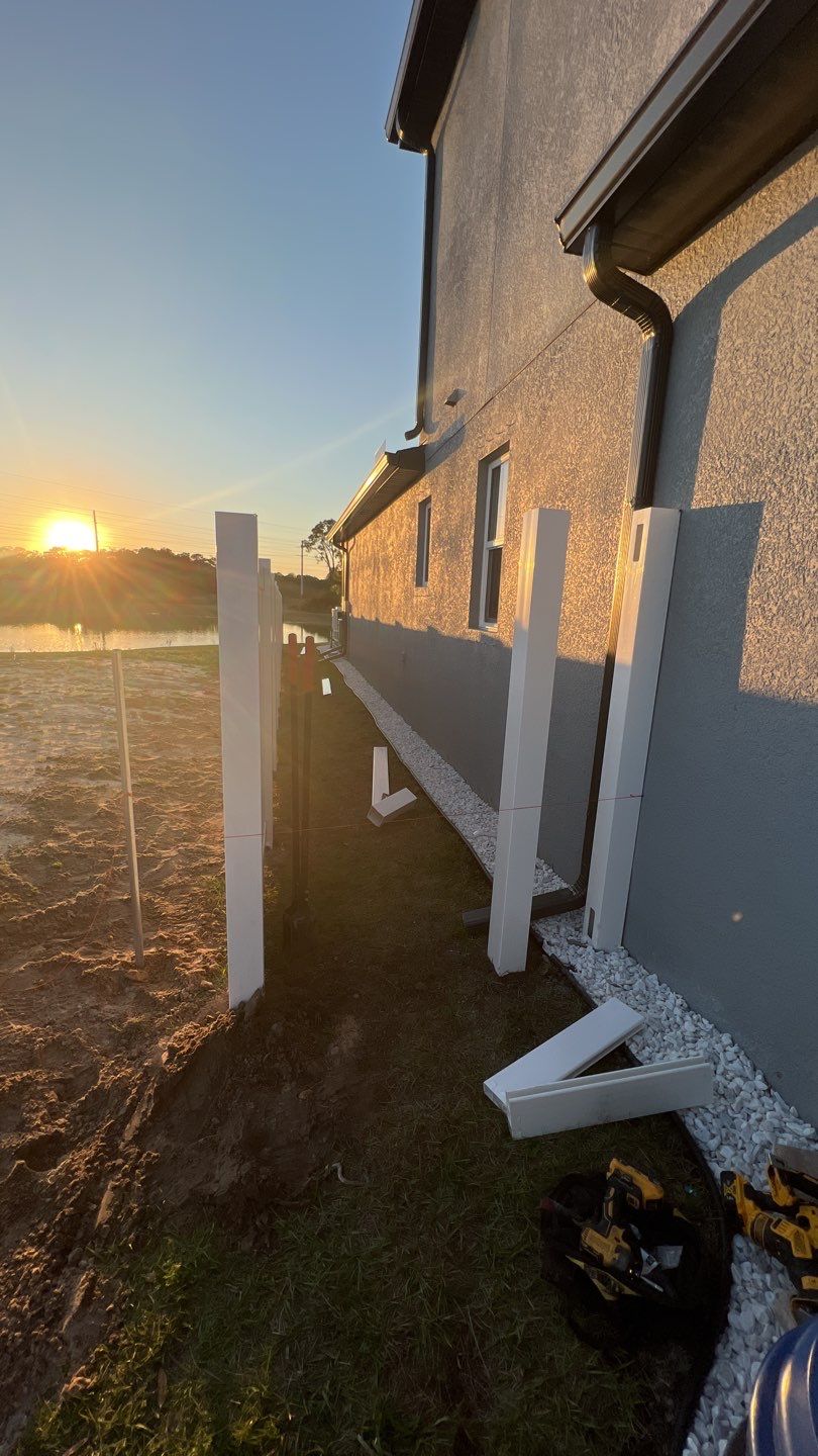 Sarasota, FL 6ft. Tall White Vinyl Privacy Fence & 3 Rail Aluminum Fence by Asap fence and gates, LLC