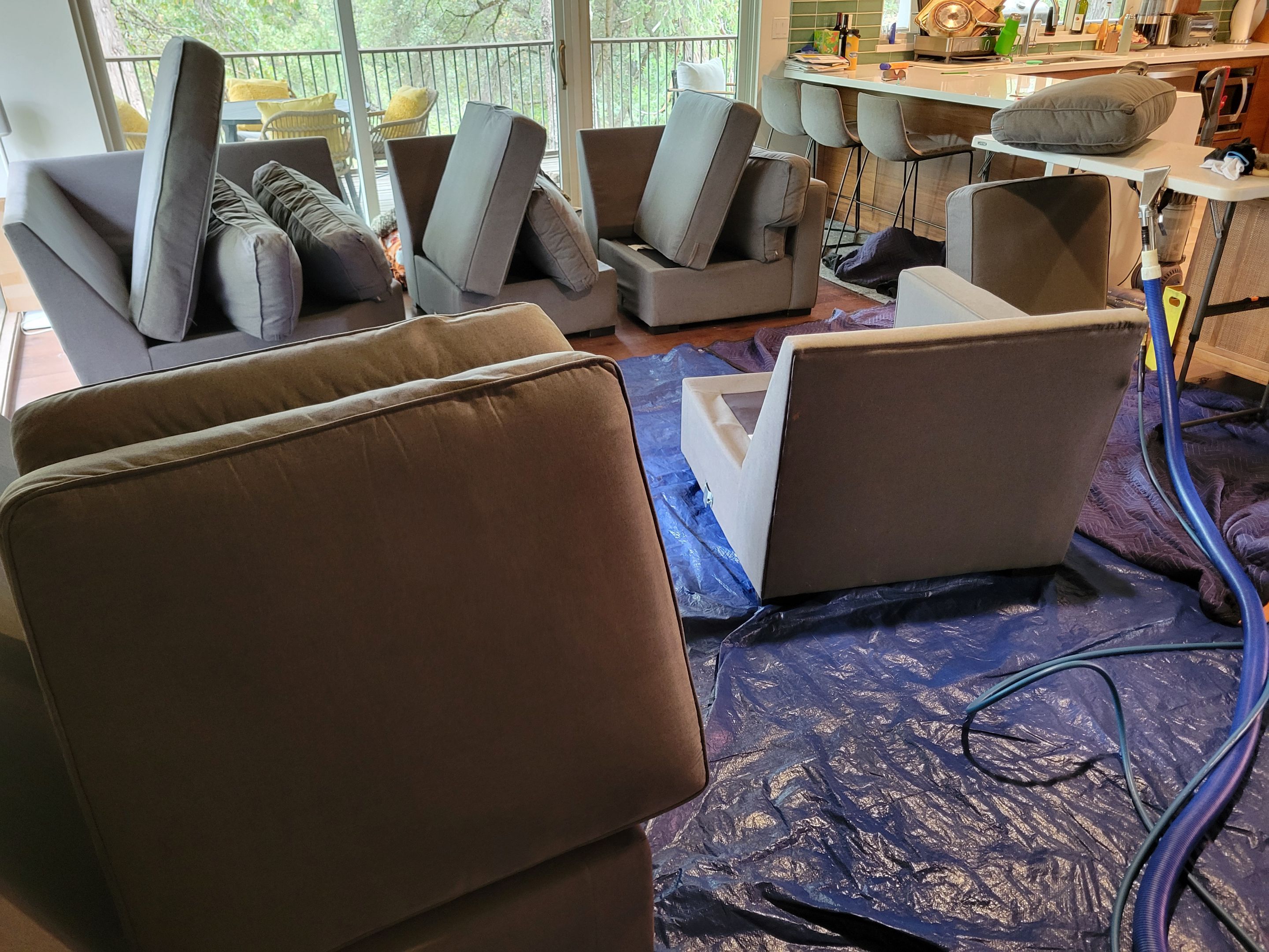 Cleaning of Sectional Sofa, Dining Chairs, Bar Stools by Ardent Carpet Restore LLC