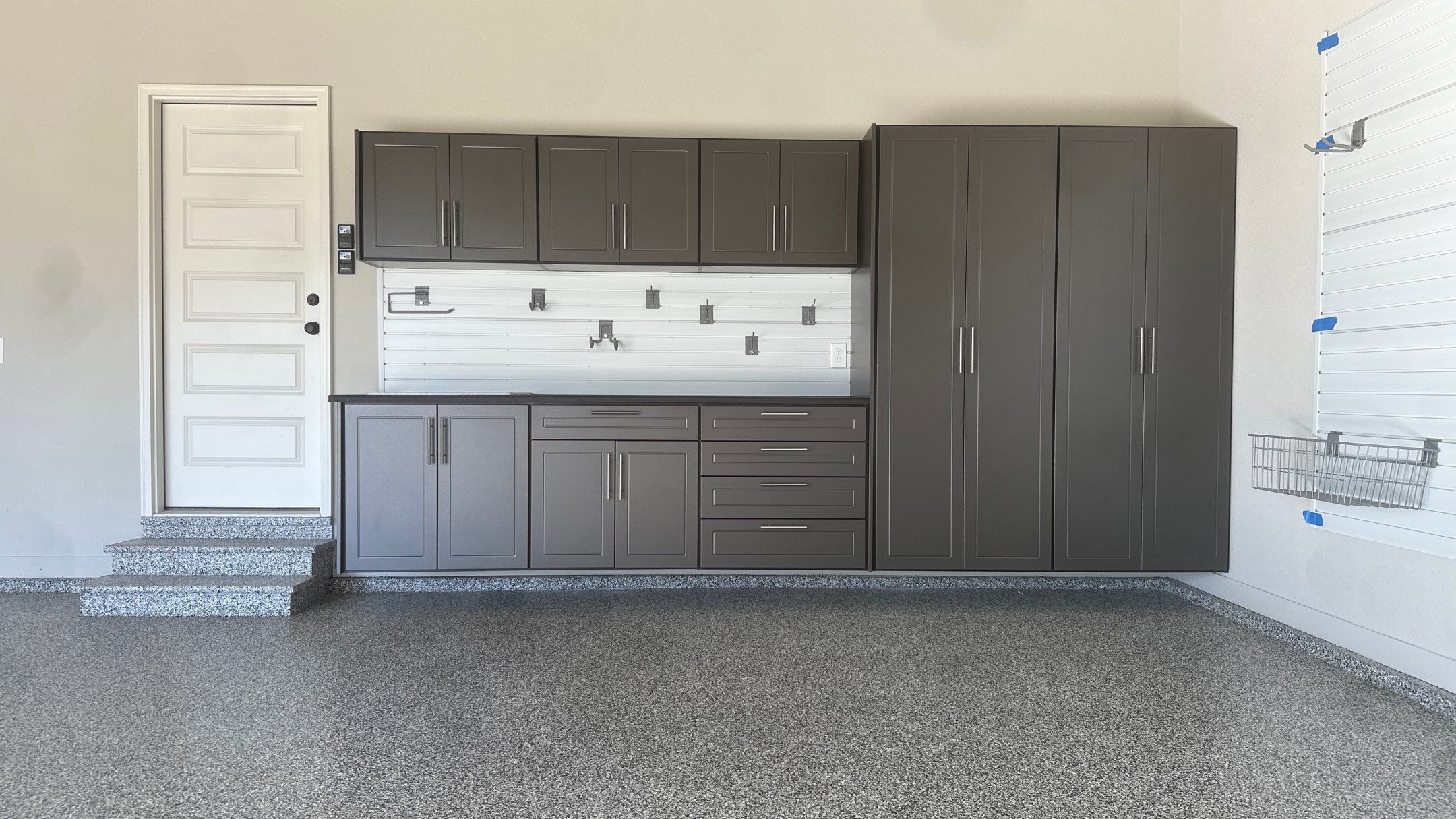 Lisa S. chose a pewter powder on her cabinets by Banner Garage