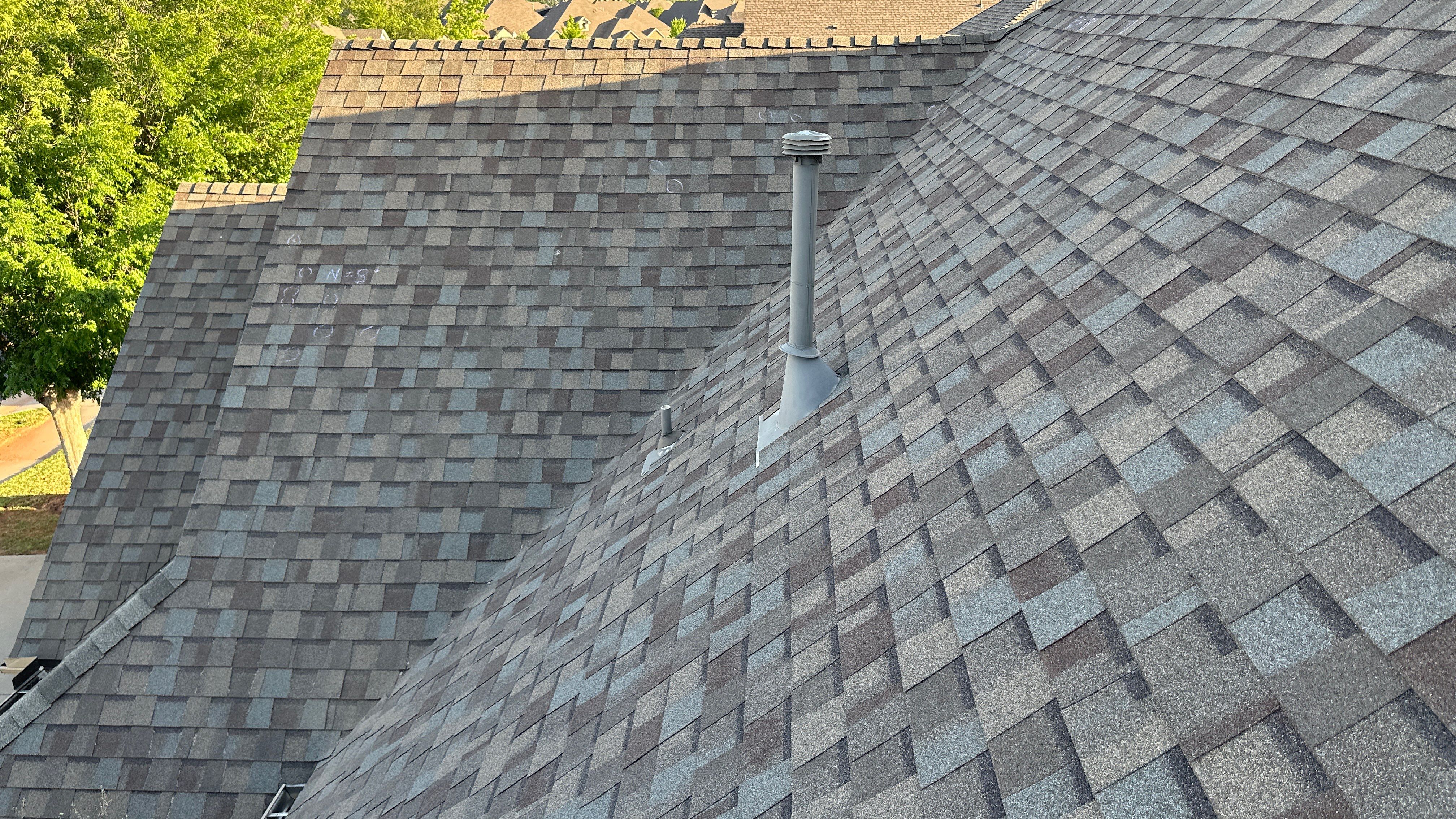 Reroof using GAF HDZ - Weathered Wood by Castillo Roofing