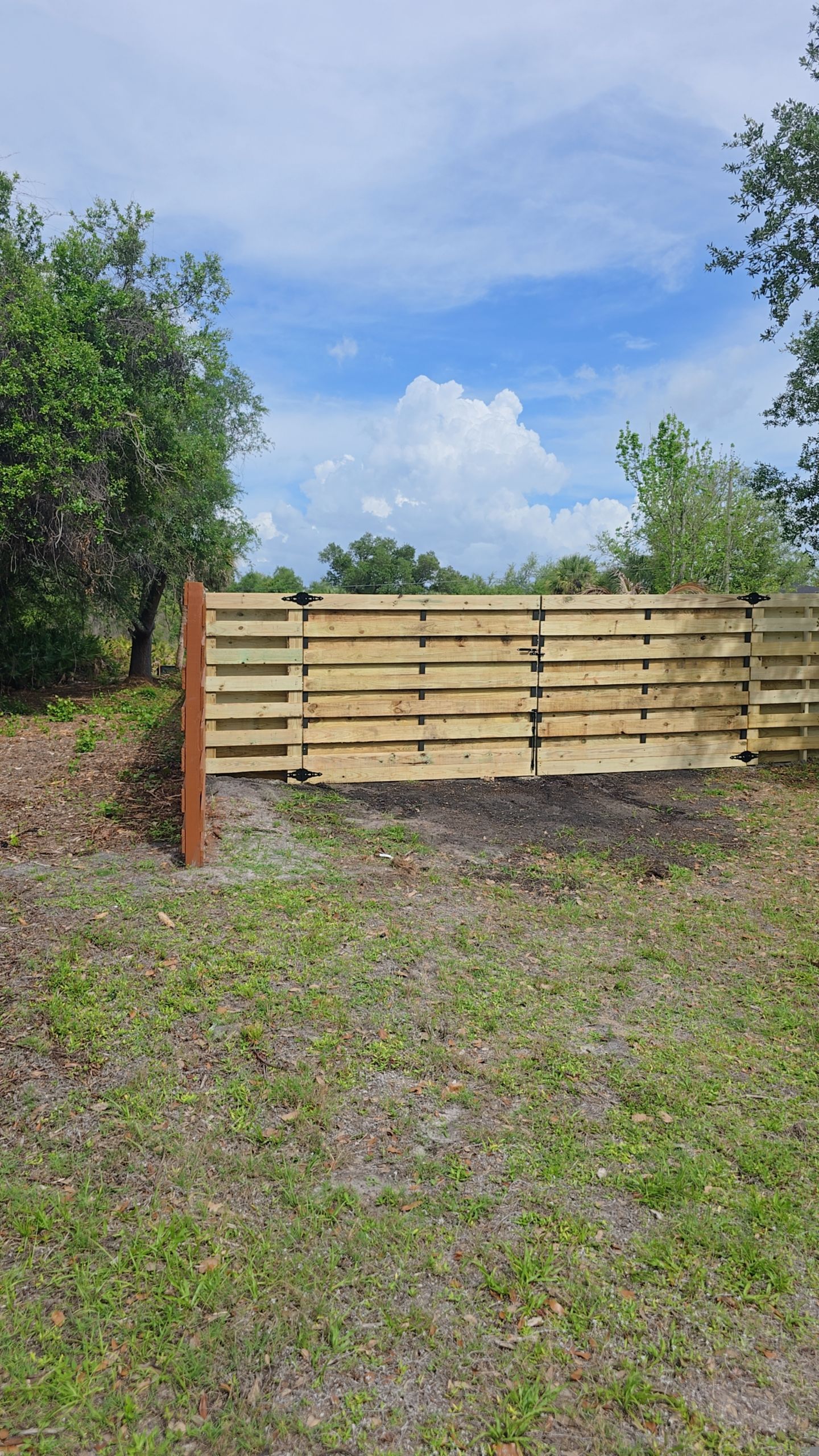 Horizontal Shadowbox Fence in Port Charlotte by True Fence LLC