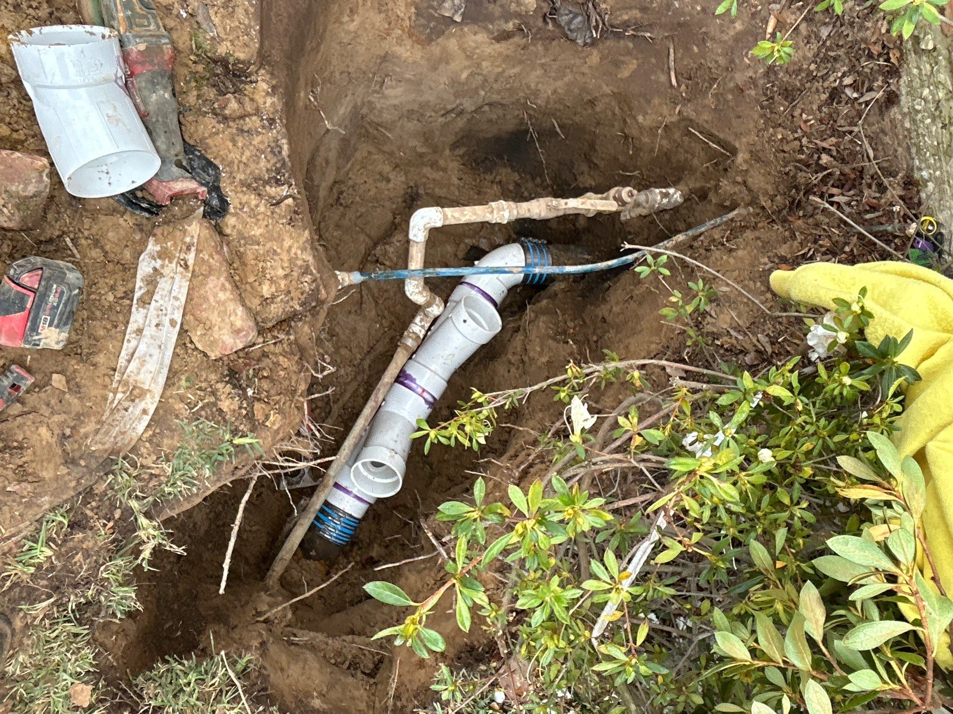 Drain Repair Project in Tyler by Rub-A-Dub Plumbing