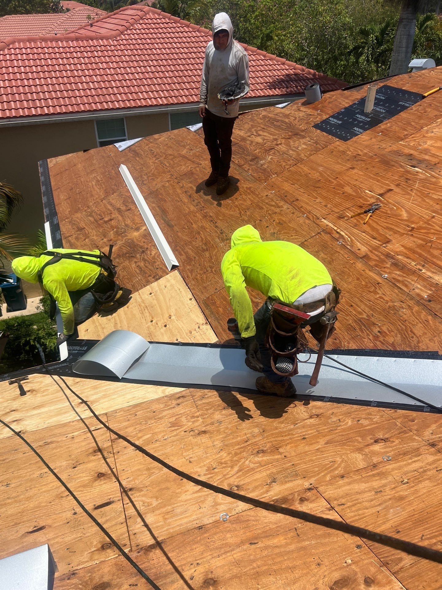 Residential Roofing Installation using Eagle Roof Tile by First Due Roofing