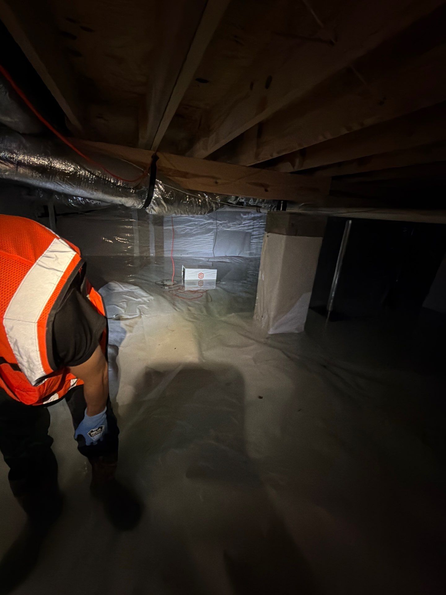 Alpharetta Crawlspace Water Damage Restoration with Vapor Barrier Installation by Restoration Damage Pros of Atlanta