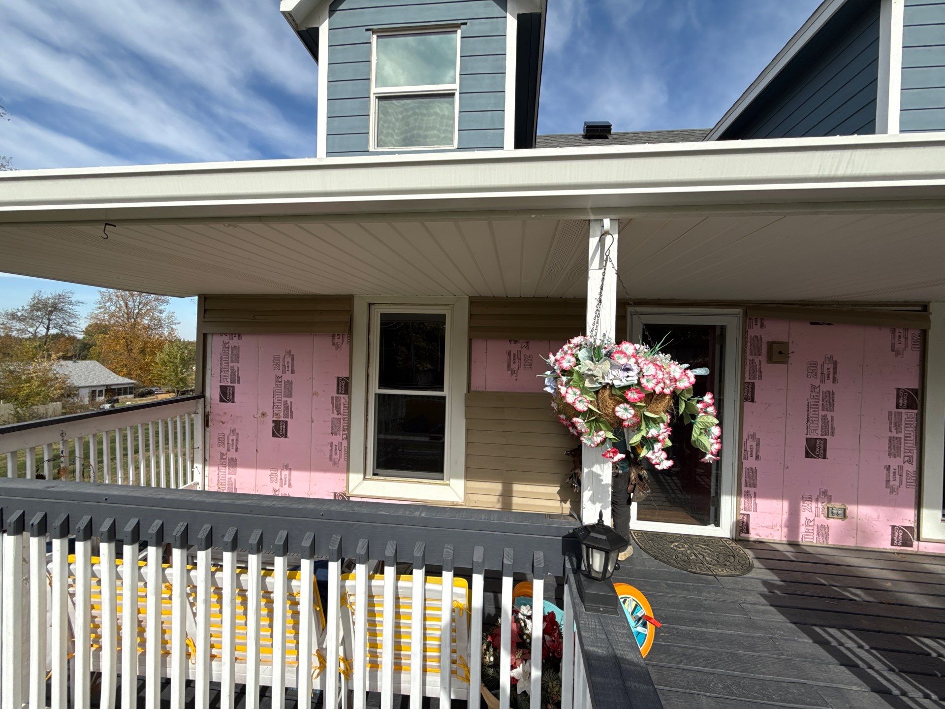 Out with the Old , in with the Blue  by EEC  Windows, Siding & Roofing 