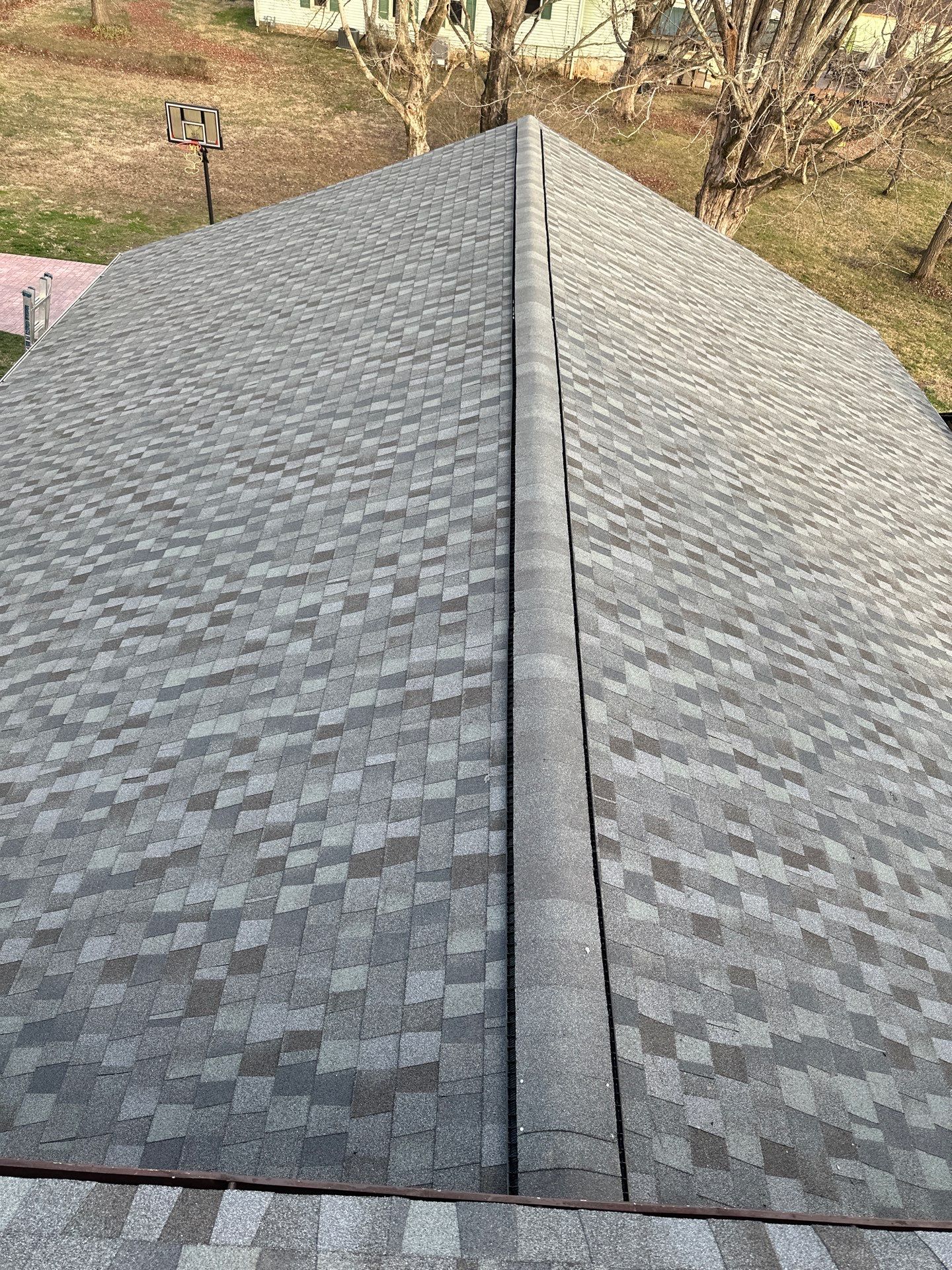 Residential Roofing Installation using GAF Timberline HDZ Harvest Blend in Nantucket Morning by Undersun Roofing 