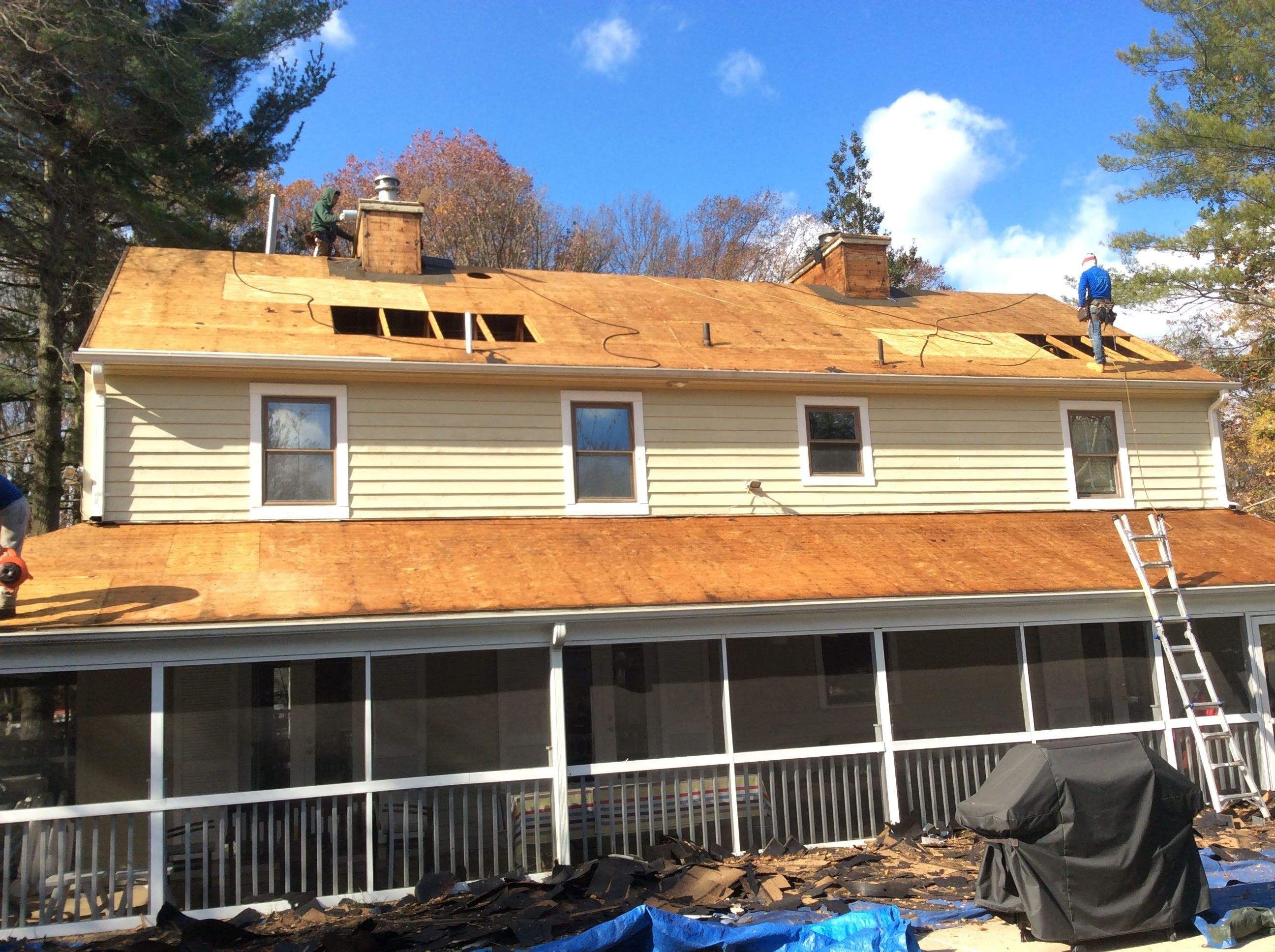 Residential Roofing Installation using Pewterwood Shingles  by Alpha Design Services