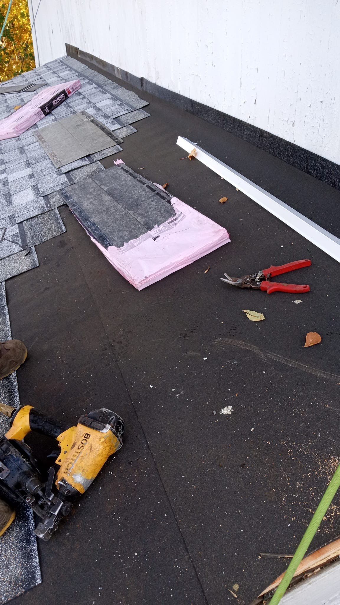 Residential Roofing Installation using Owens Corning TruDefinition Sierra Gray by A Plus Exterior