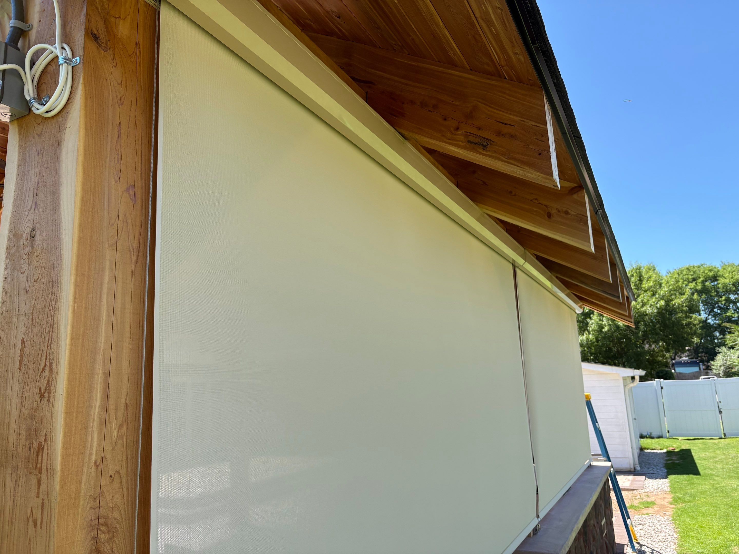 Exterior Patio Shades in Huntsville by Blinds and Borders
