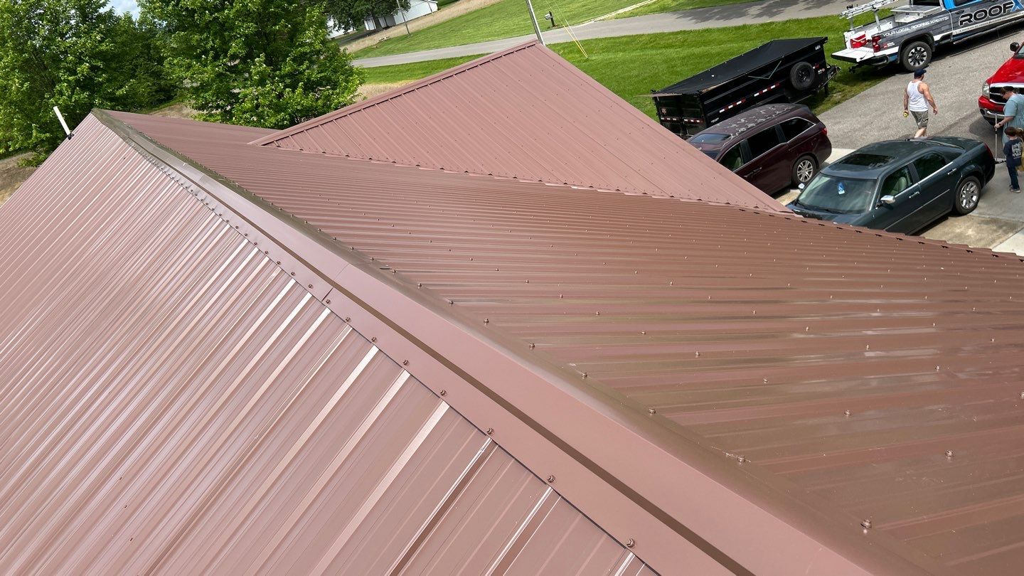 Residential Roofing Installation using Performance Panel Metal - Coca Brown by RoofX 