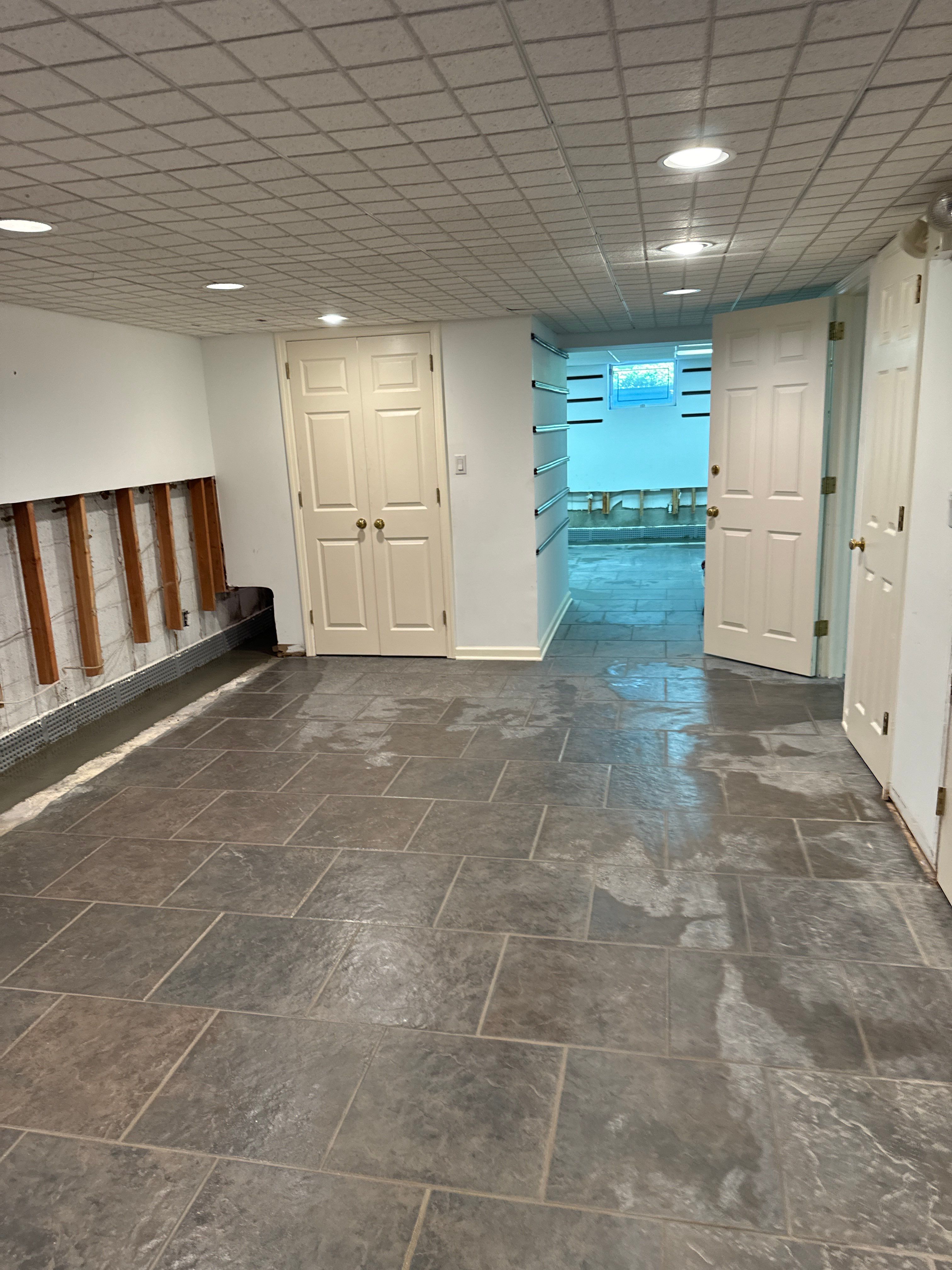 Interior French Drain Basking Ridge NJ by Pure Service Pro, LLC 