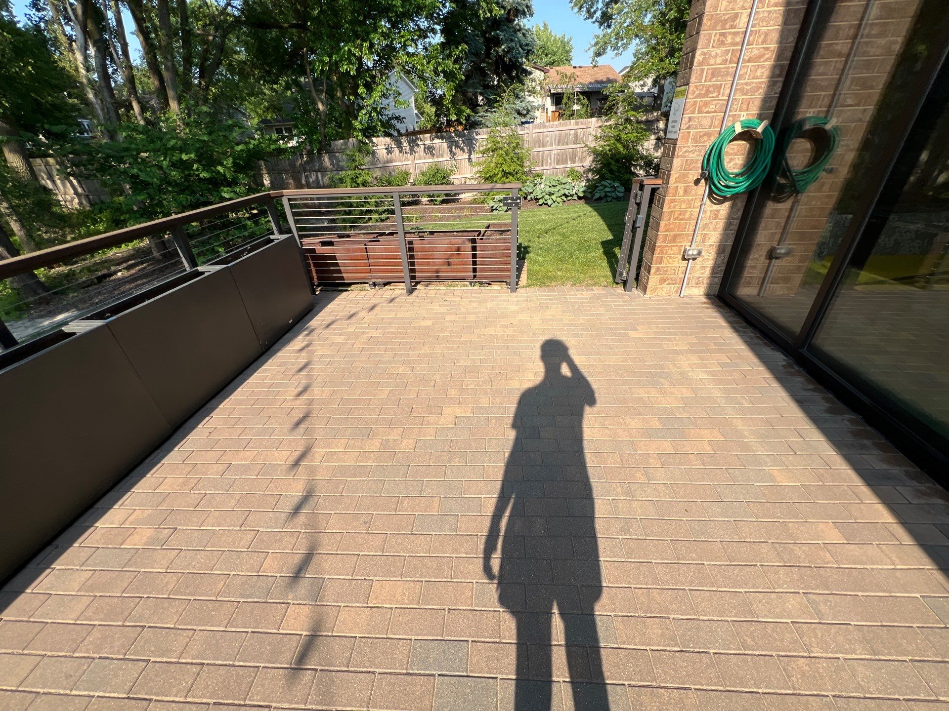 Brick paver repair, cleaning, sealing and poly sanding by Northern Power Washing LLC.