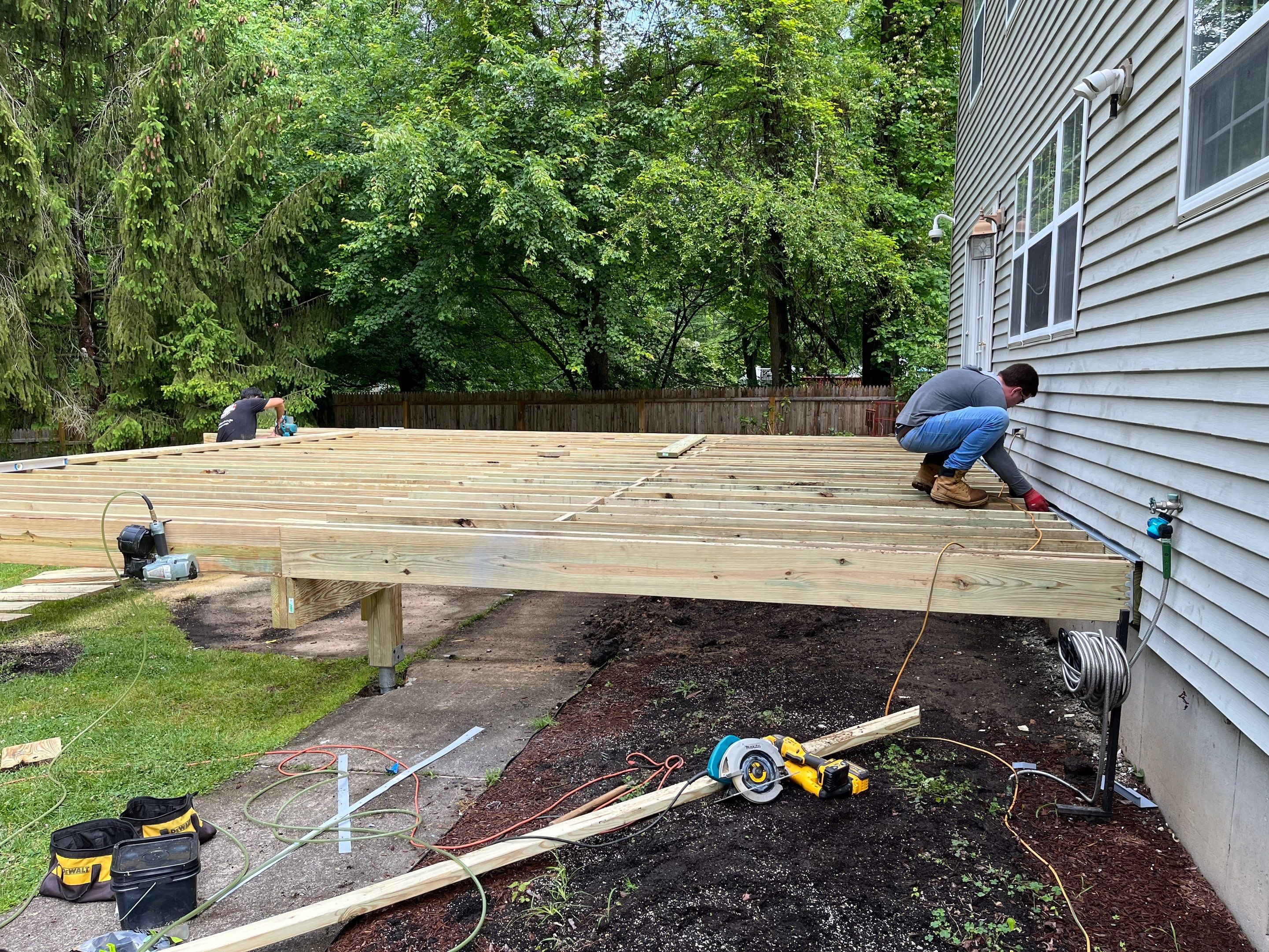 New Deck in Robinsville by deck guardian