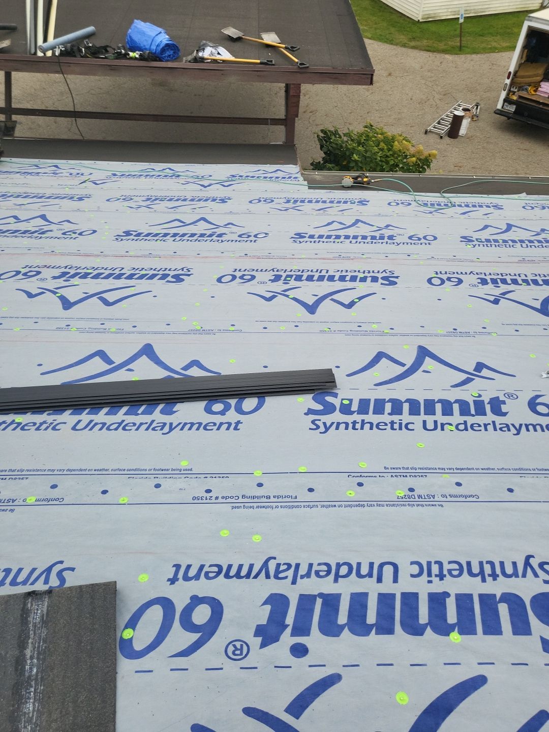 Atlas Pinnacle, Color, Black Pristine, Drip Edge, Color, Birch White by Eagle Eye Roofing