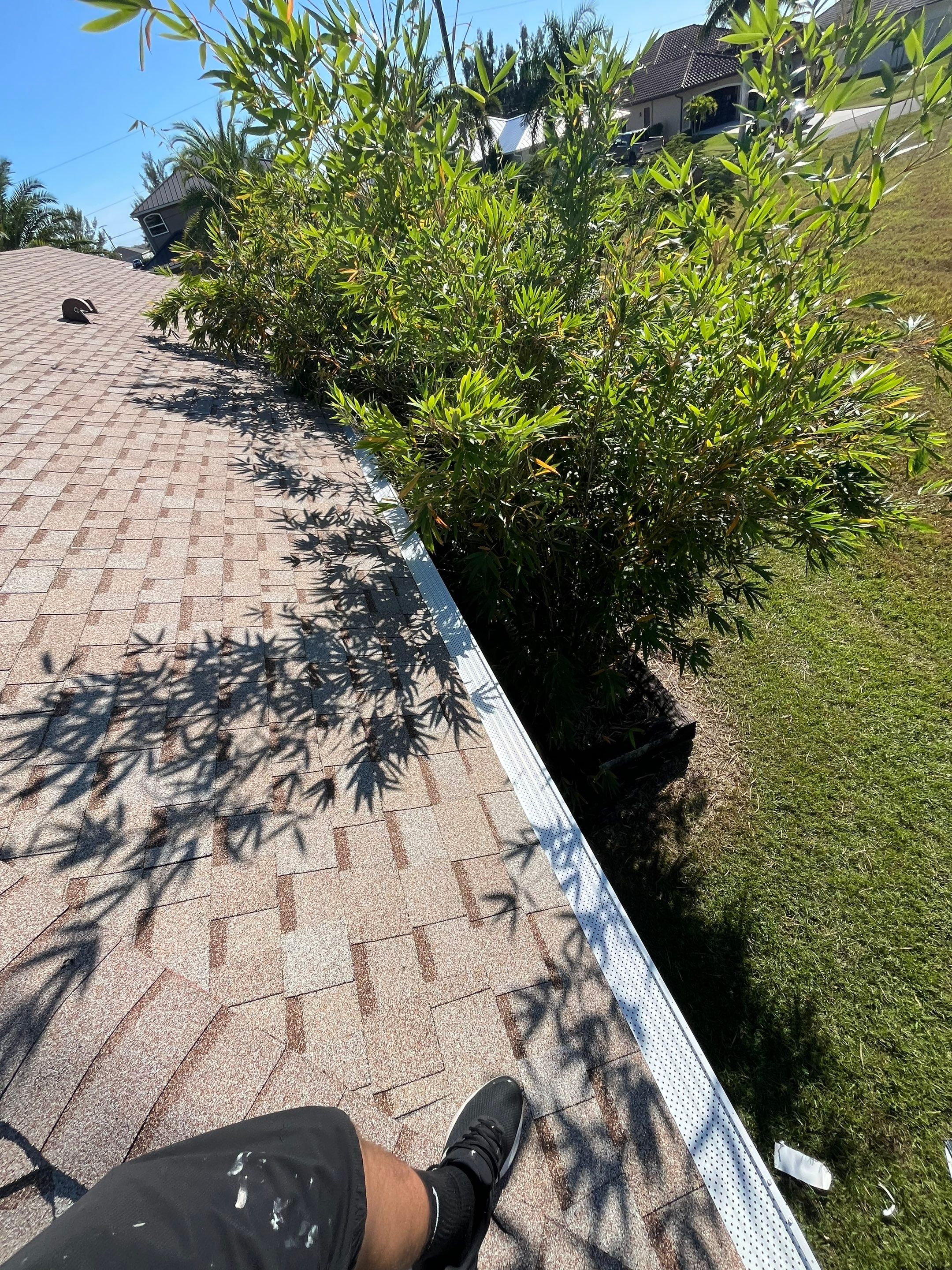 6 Inch Seamless Gutters using K-Style Seamless Gutters in Cape Coral FL by Gutter Professors