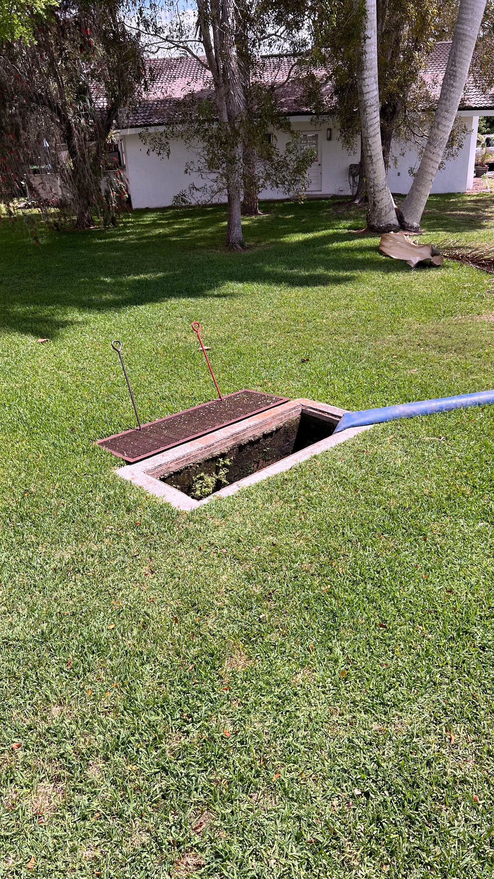 Naples Private Airport Community Catch Basin Cleaning by APS Power & Water