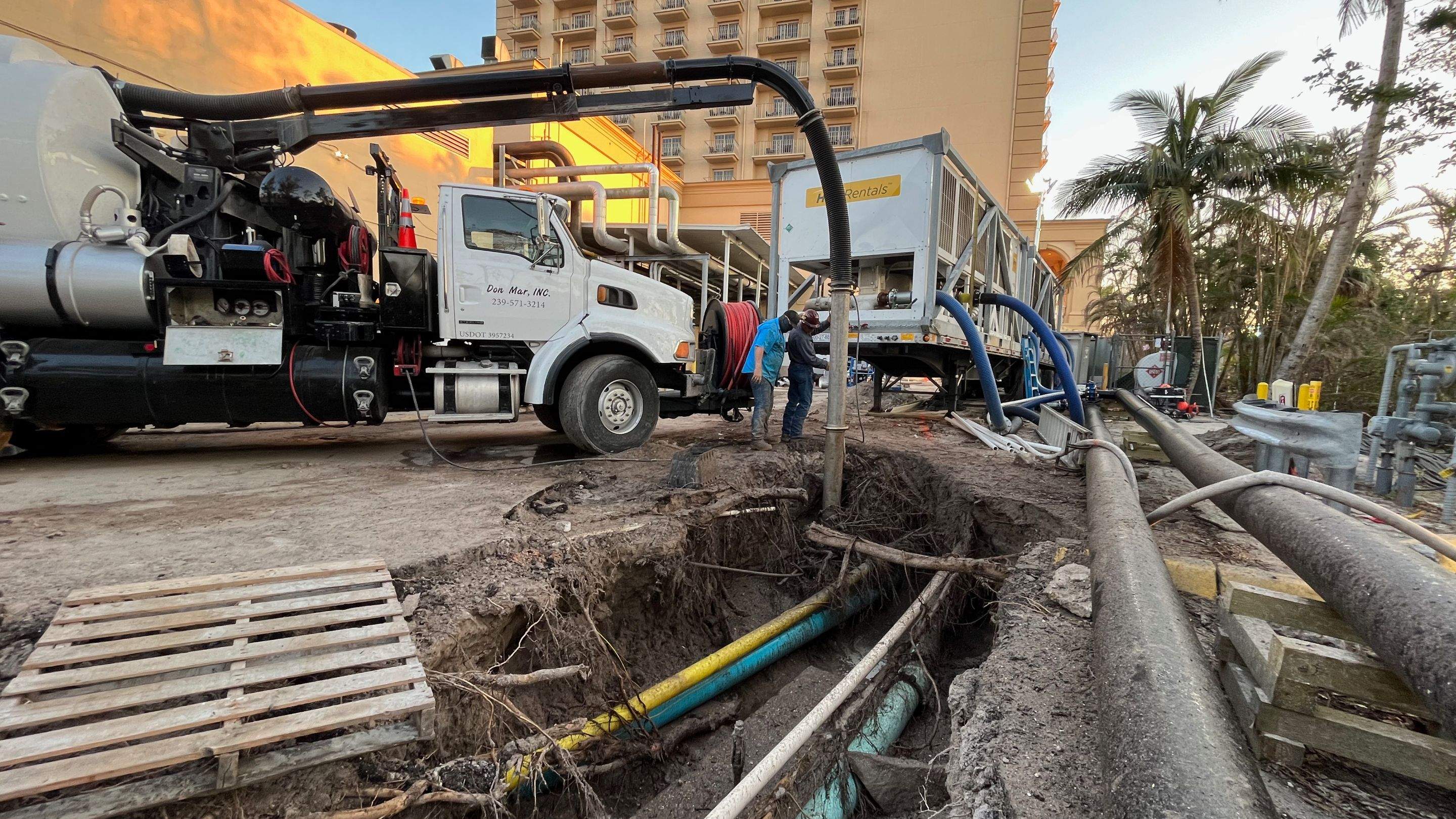 Ritz-Carlton NW Service Area Daylighting by Don Mar, Inc. Storm Water Solutions