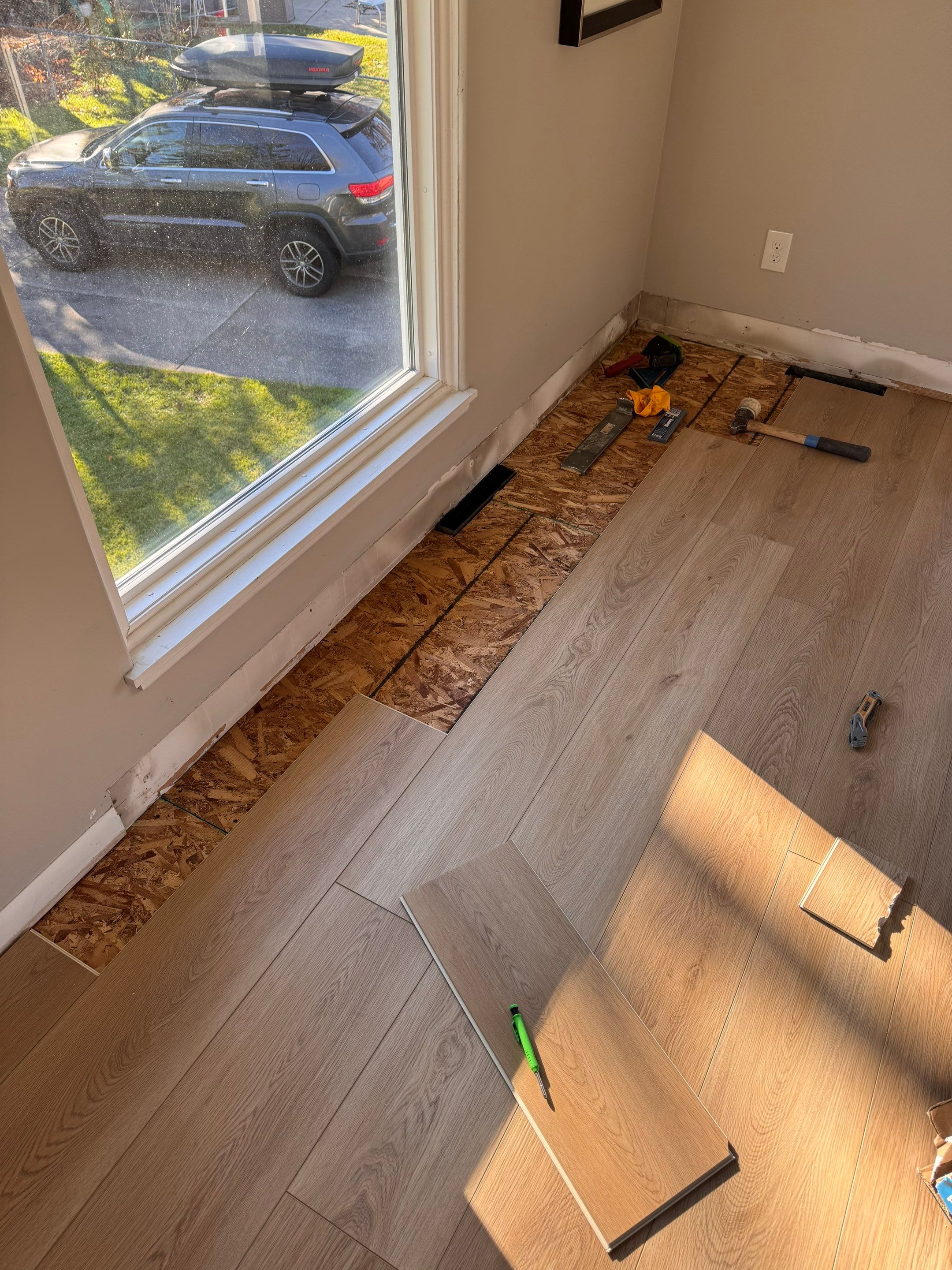 Before & After with Provenza "Road Trip" LVP by RTBaldwin Hardwood Floors