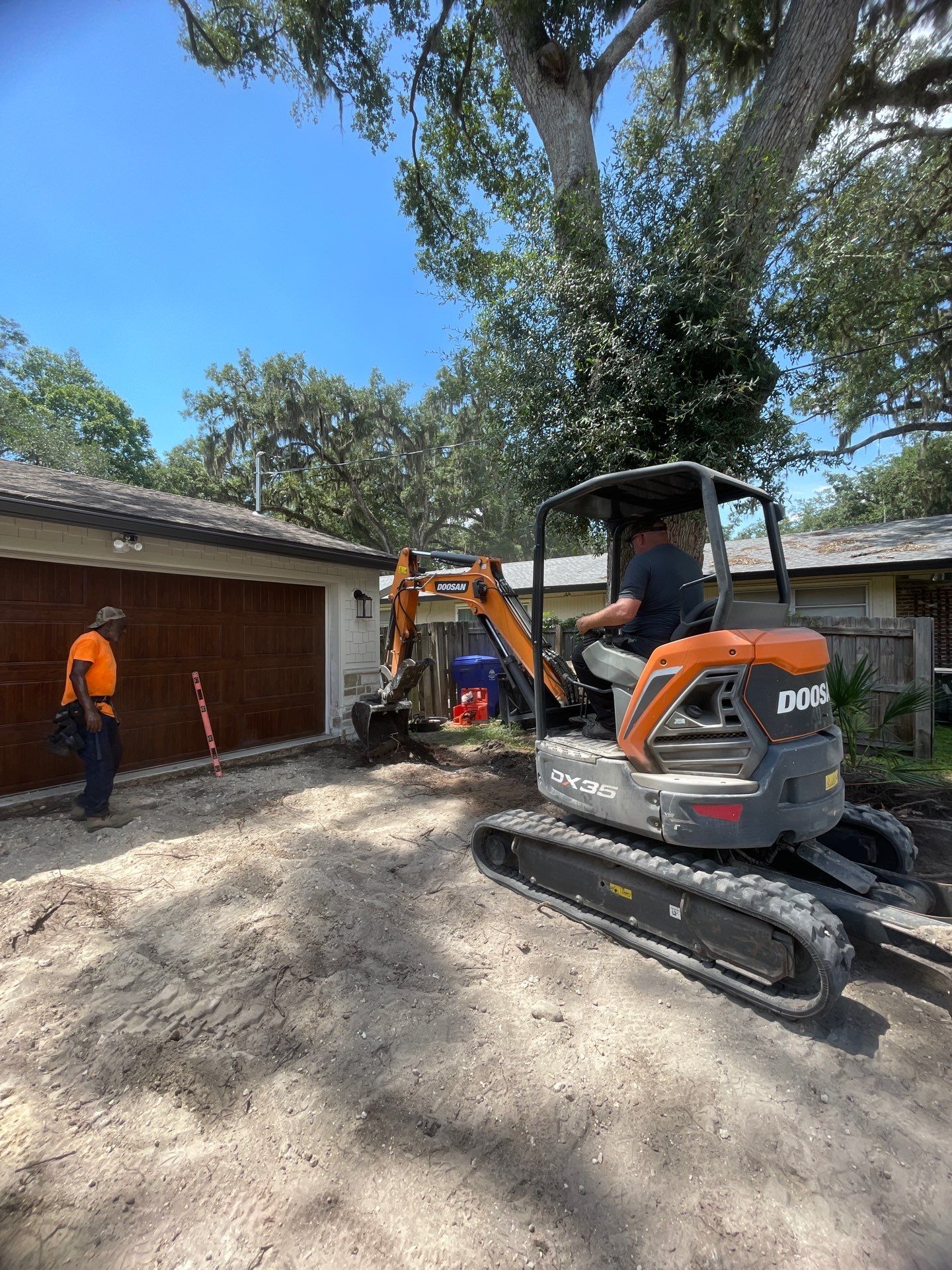 Concrete Driveway Replacement and Expansion in Orange Park by Burlington Concrete & Asphalt Inc