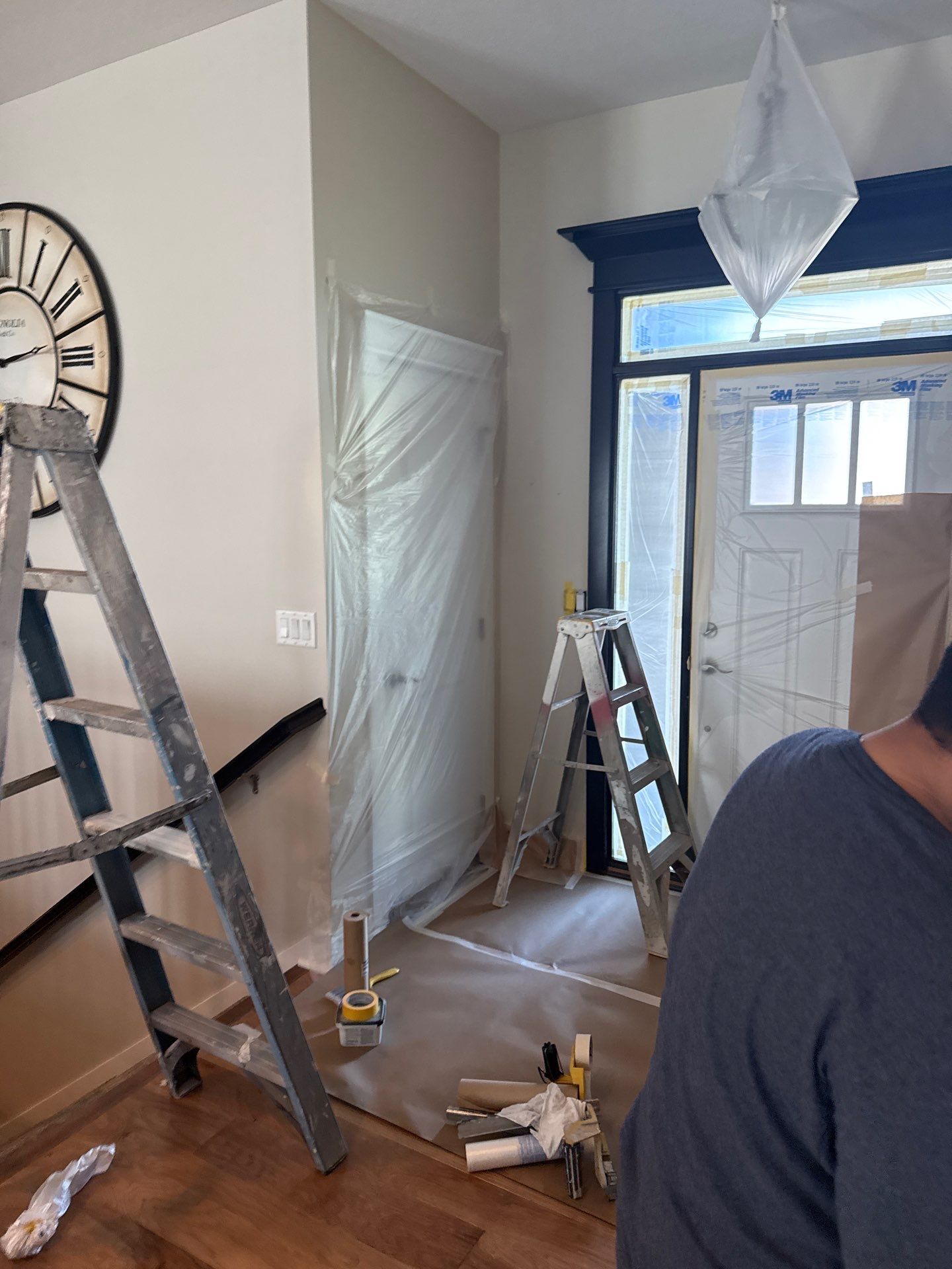 Residential Interior Repaint Color Change on Walls and Cabinets by Midwest Paint LLC