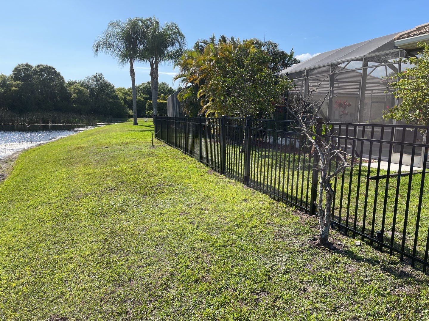 Bradenton, FL  4ft. Tall 3-Rail Black Aluminum Fence by Asap fence and gates, LLC