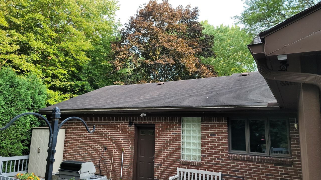 Brand: Atlas Pinnacle Color: Pristine Scotchgard Black Shadow Drip: Musket Brown by Eagle Eye Roofing