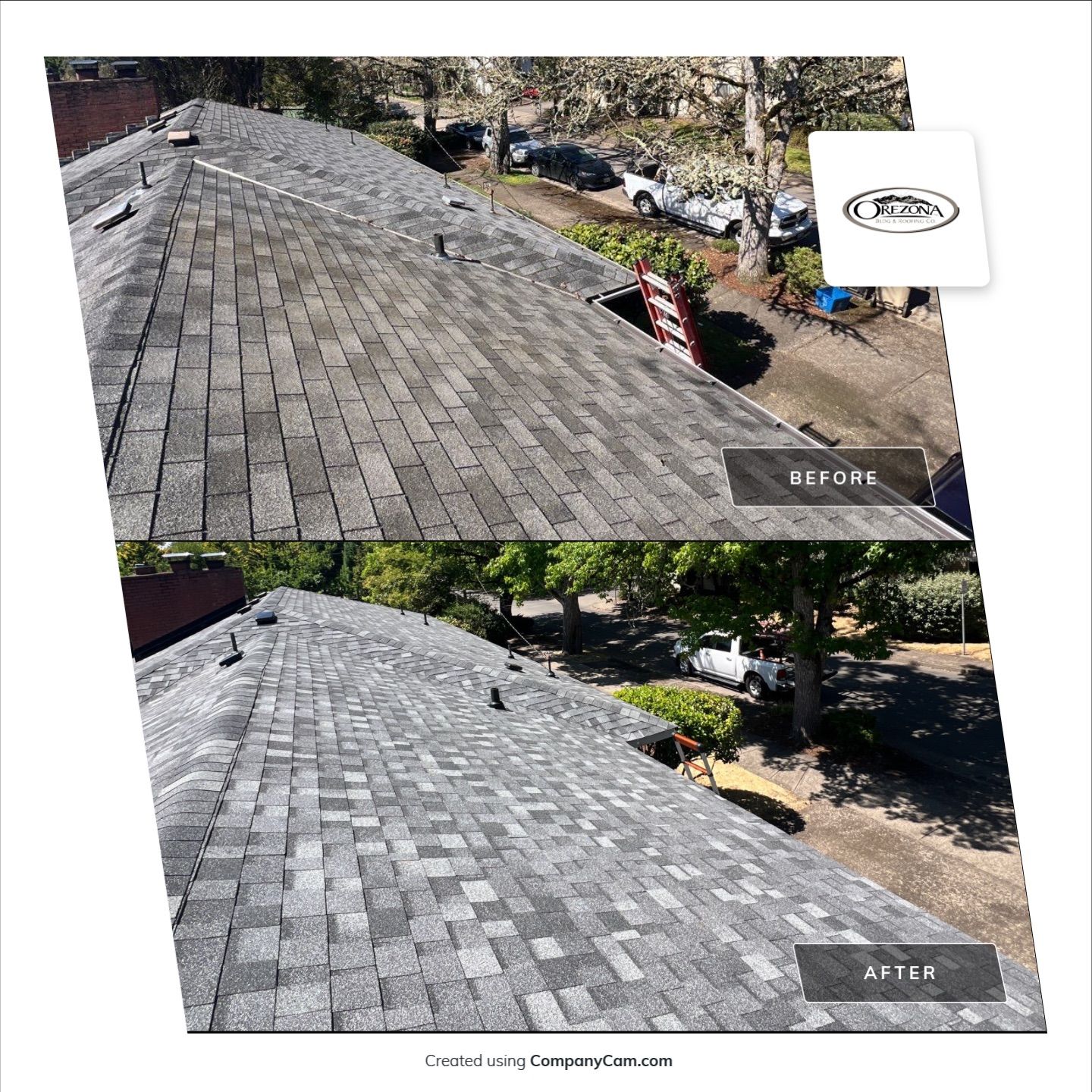 Residential Roofing Installation using IKO Dynasty (Color: Summit Grey) by Orezona Building & Roofing Company, Inc.