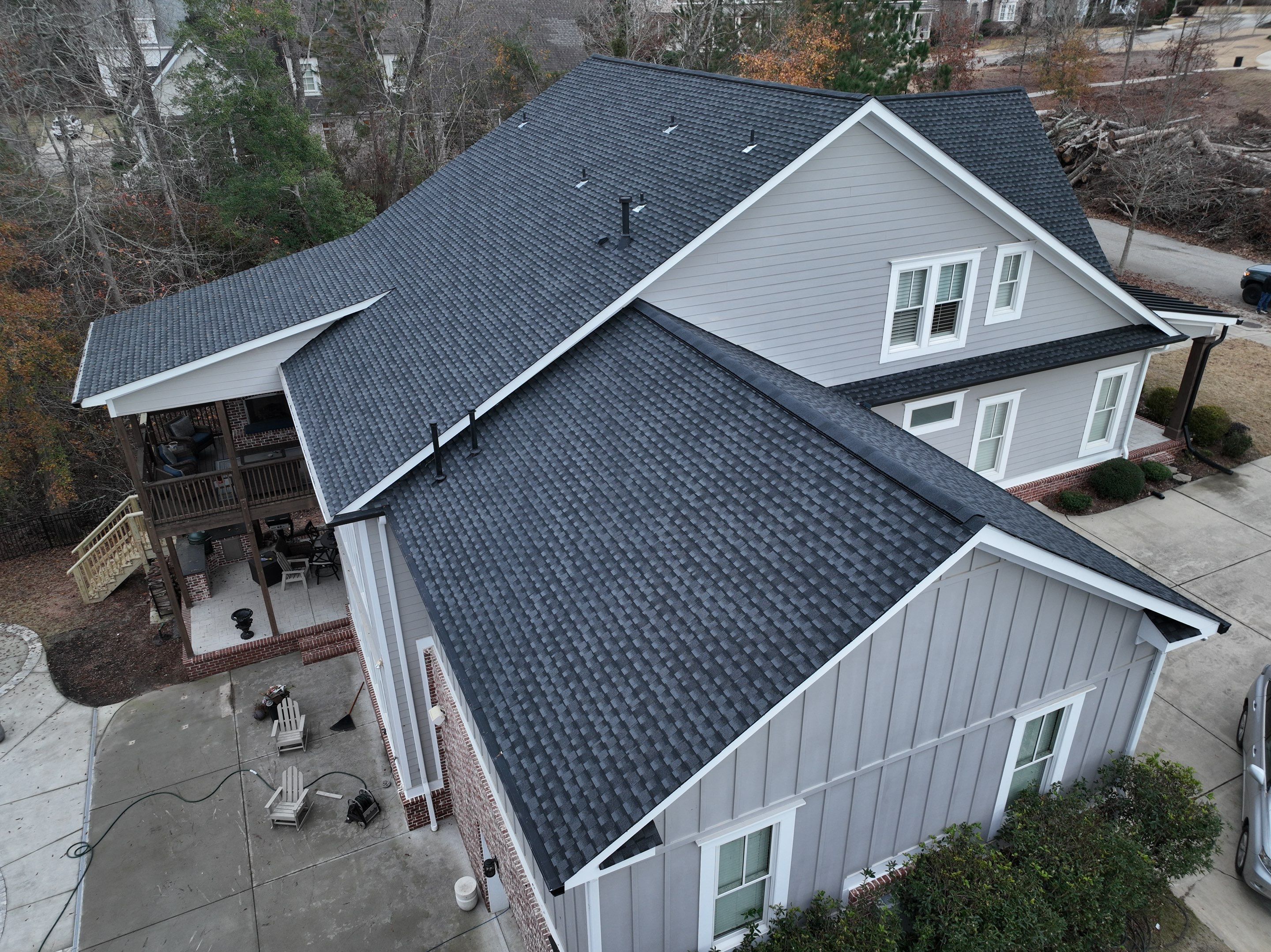 Leaning Oak Wy Augusta Roof Replacement  by Dom Roofing & Restoration