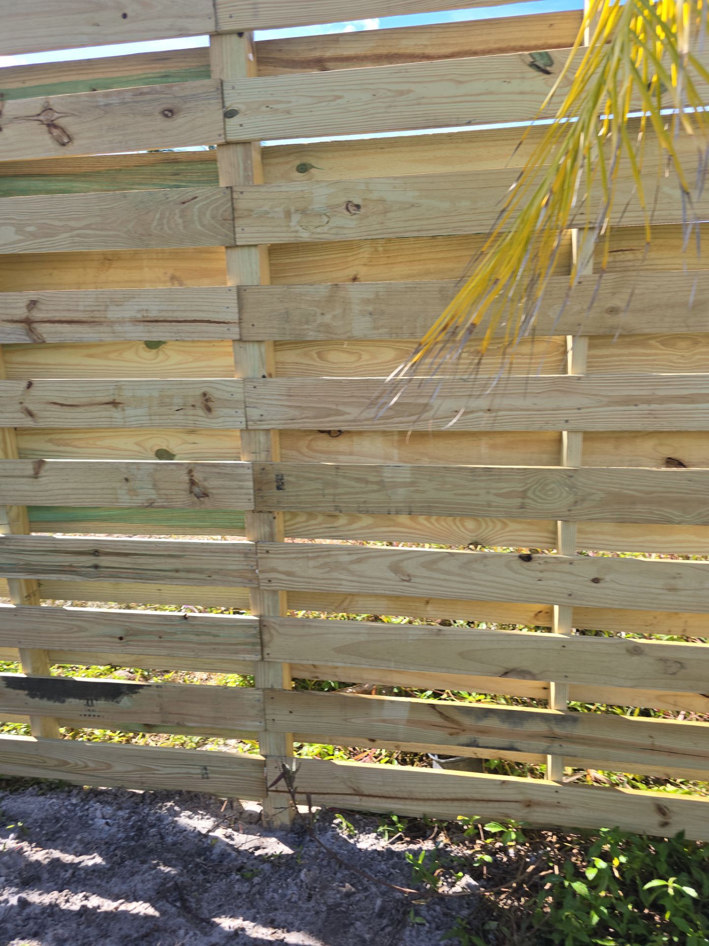 8'H Stained Shadowbox Wood in Nokomis by True Fence LLC