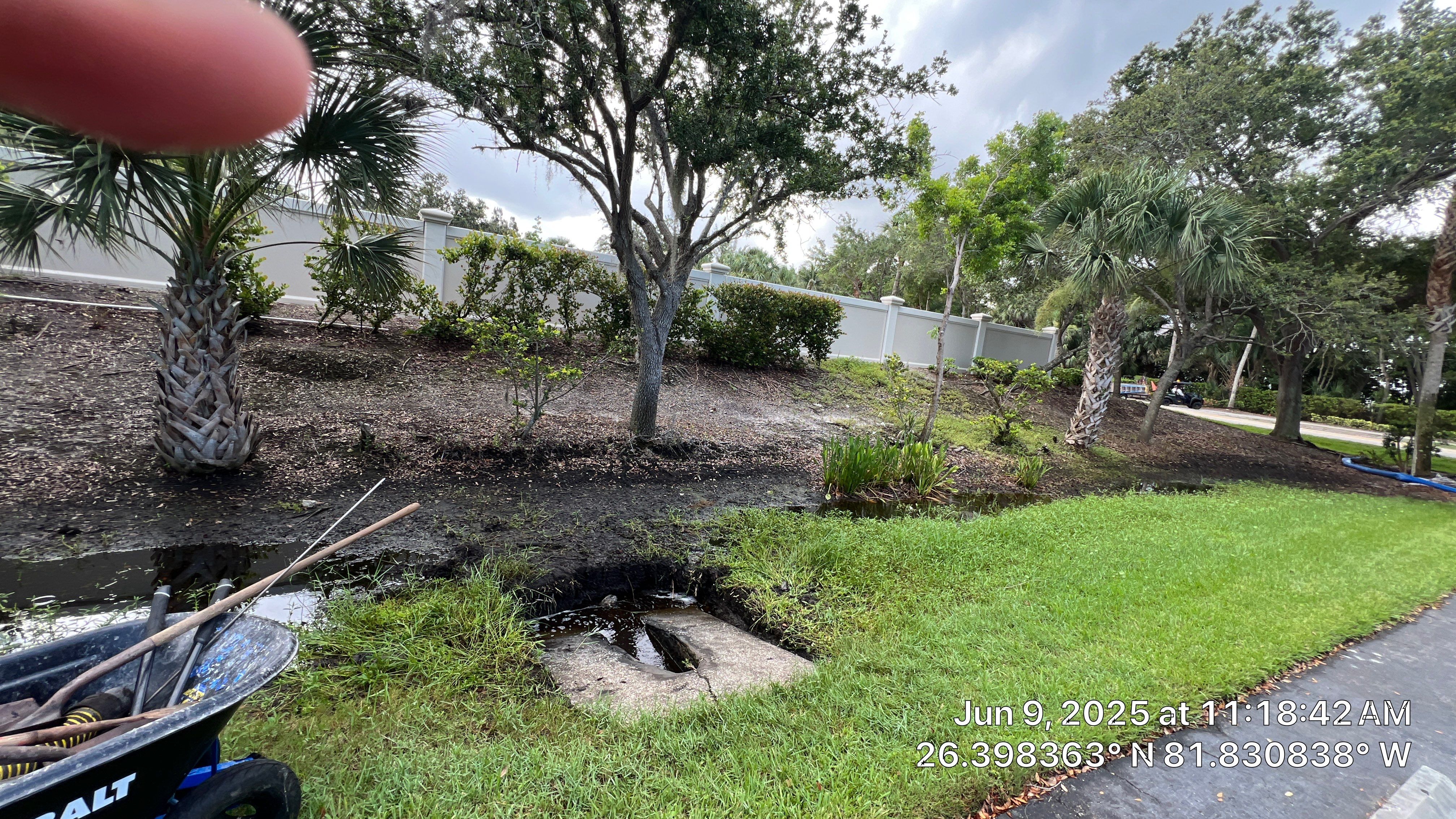 Pelican Landing Beach Parking Lot Stormwater System Maintenance by Don Mar, Inc. Storm Water Solutions