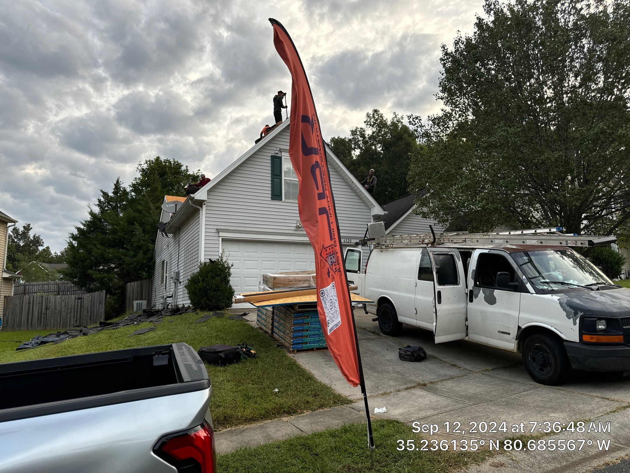 Roof and gutter replacement by wind damage by Just Brilliant Restoration JBR