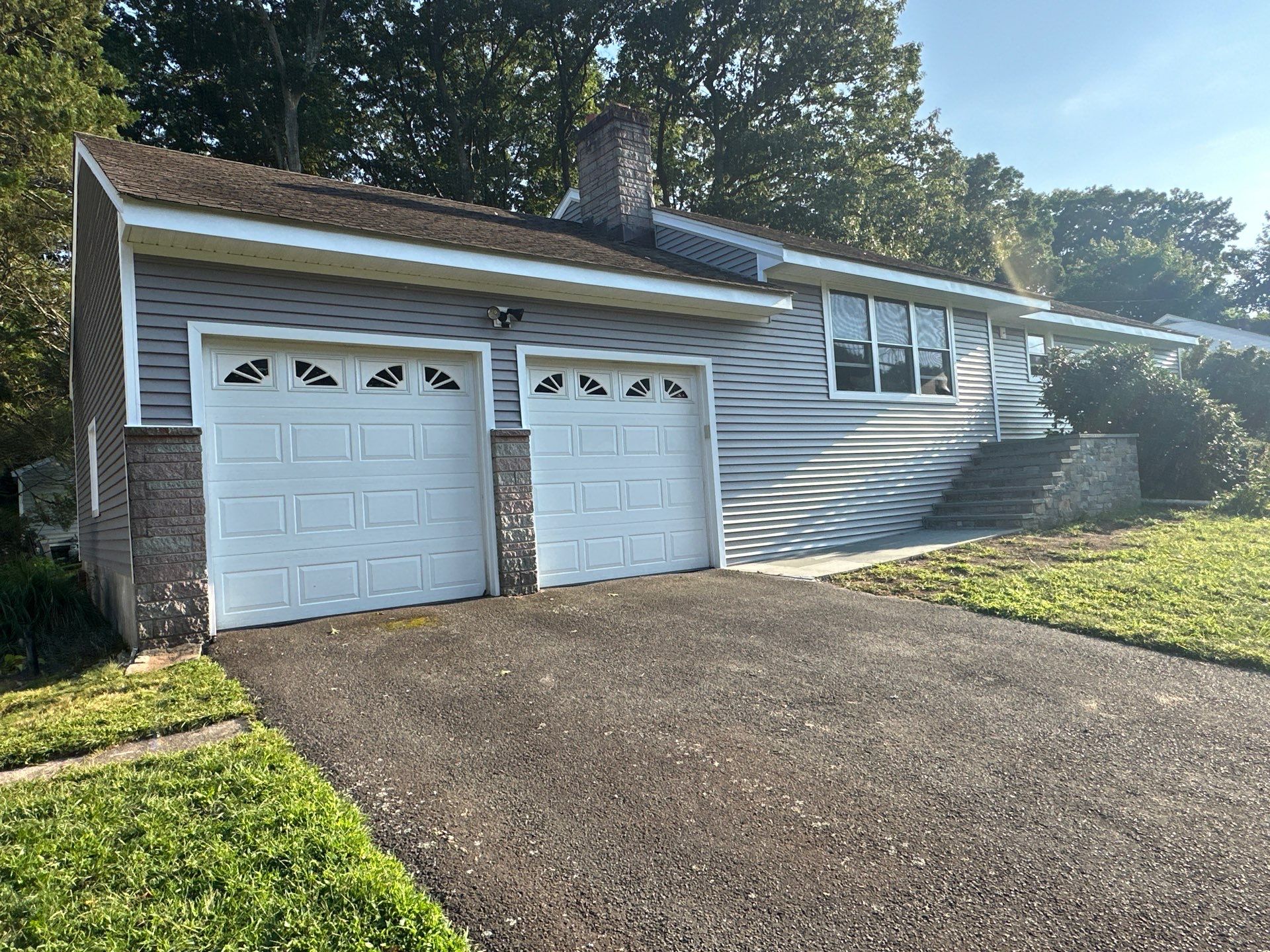 Siding Installation using CertainTeed Monogram Vinyl Siding - D4 - Granite Gray by A Plus Exterior
