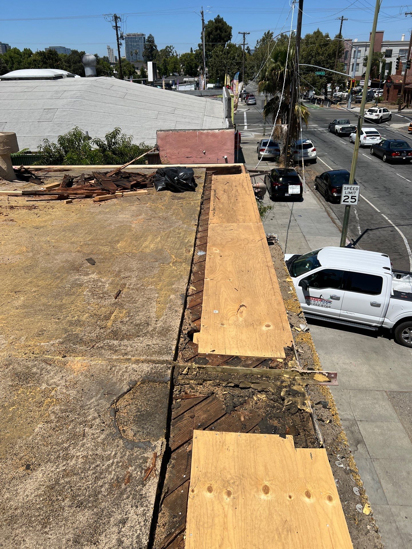 Foam Refurbish using Conklin Benchmark/PUMA XL coatings and spray foam by Straight Edge Roofing Inc