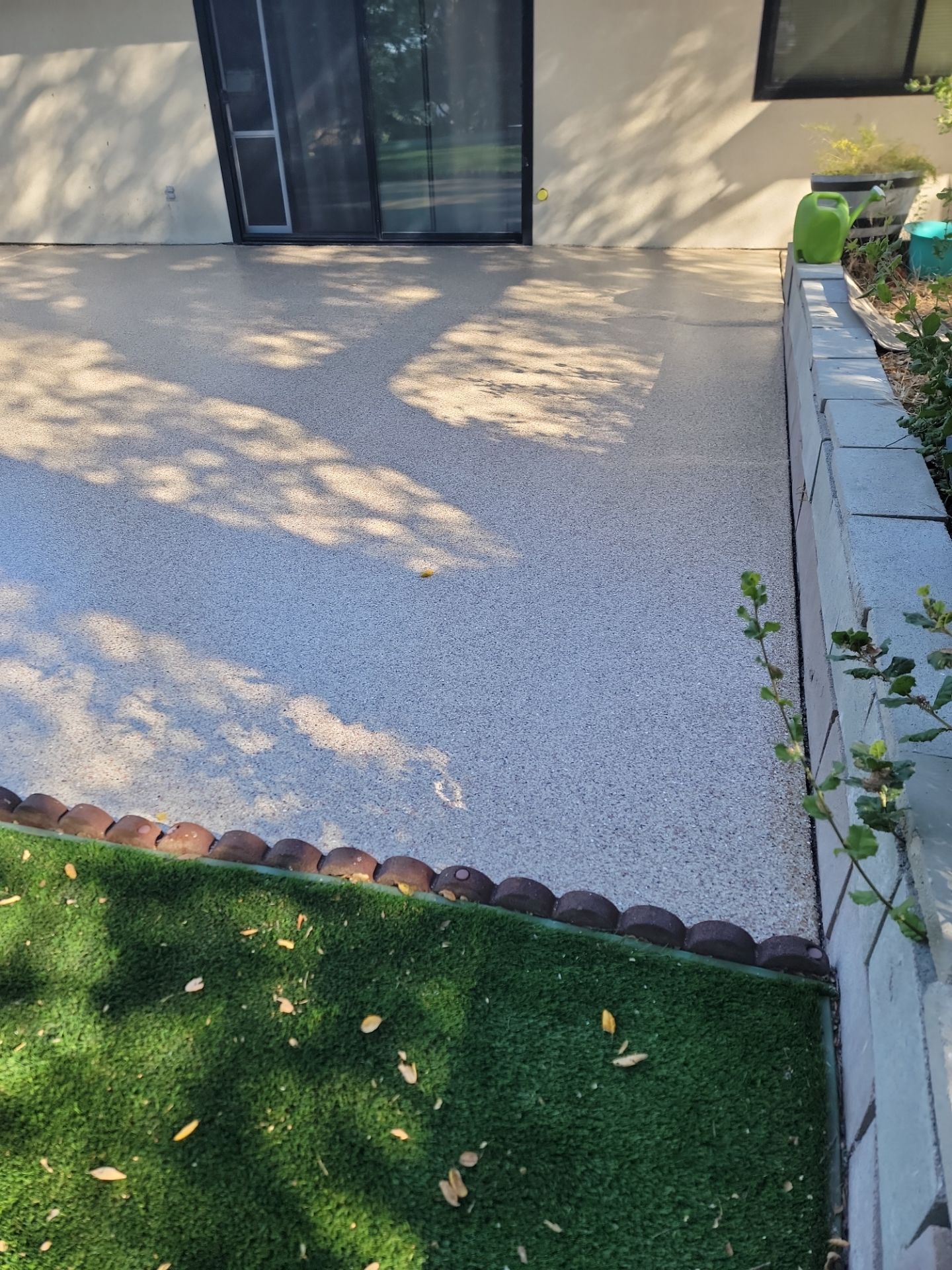 Pecan Concrete Coating for Atascadero Porch and Walkways by MGP Coatings