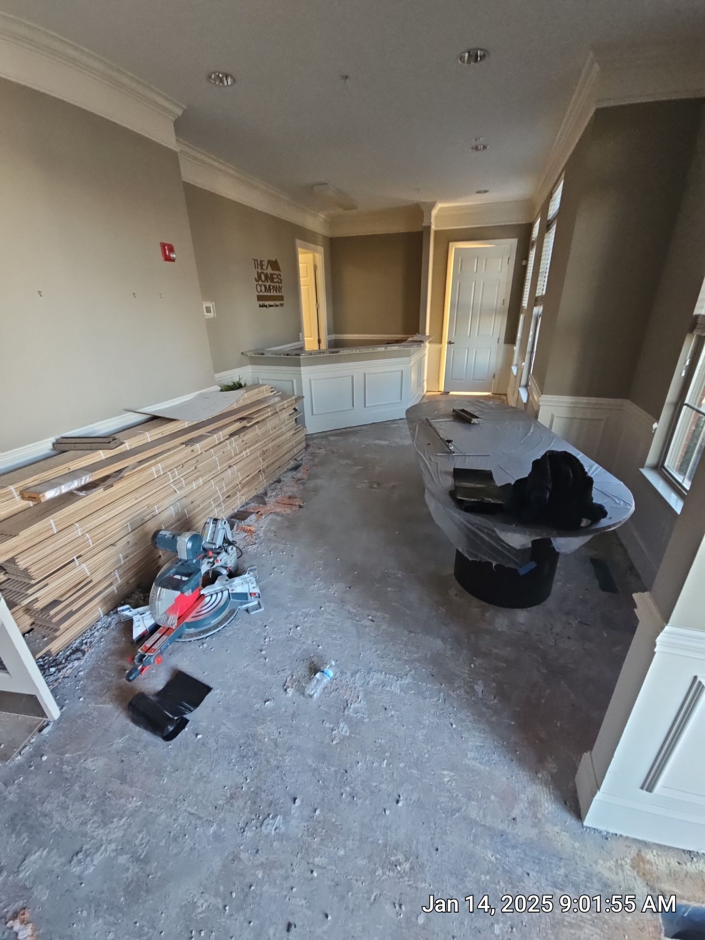 New hardwood floors for an office building by Footprints Floors of Nashville