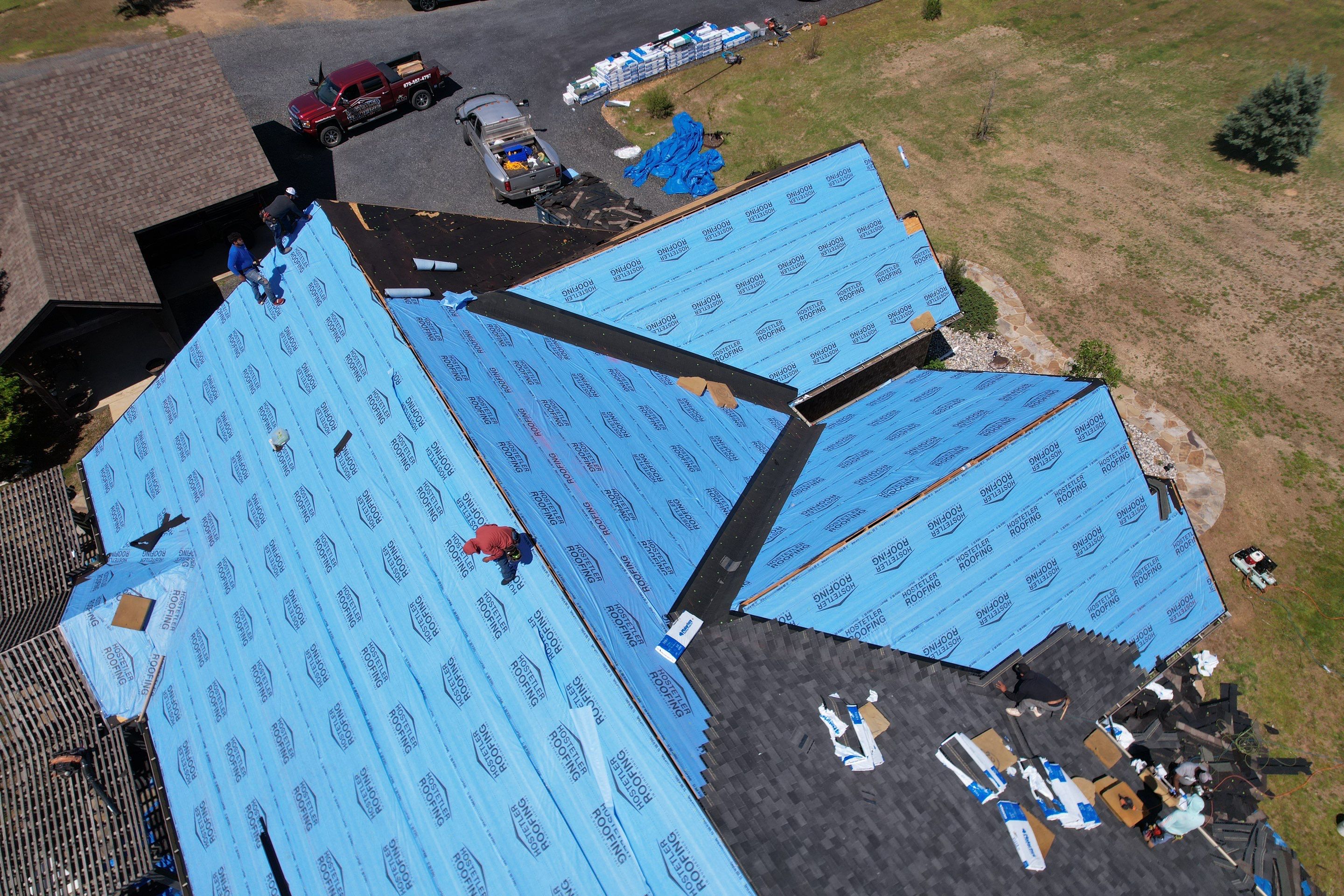 Residential Shingle Reroof using Malarkey Vista by Hostetler Roofing