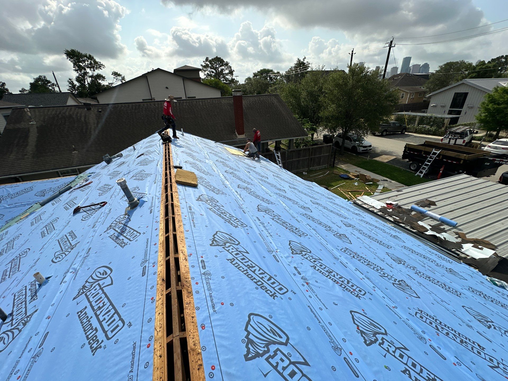 Project in Houston by Motion Roofing