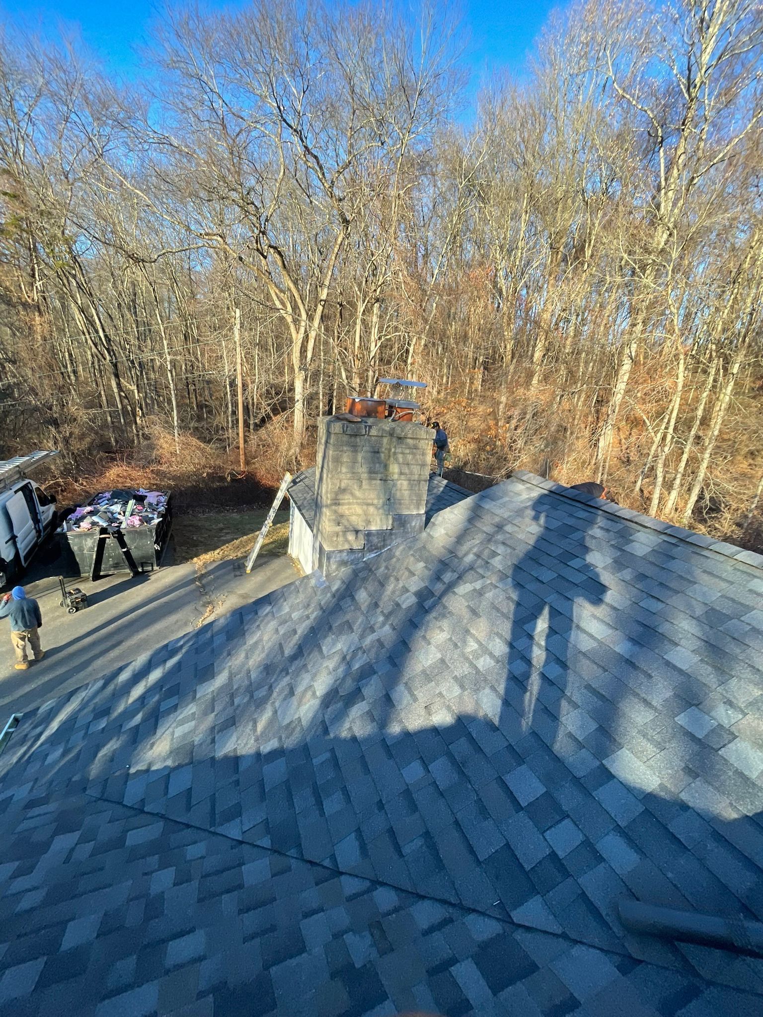 Residential Roofing Installation using Owens Corning TruDefinition - Williamsburg Gray by A Plus Exterior
