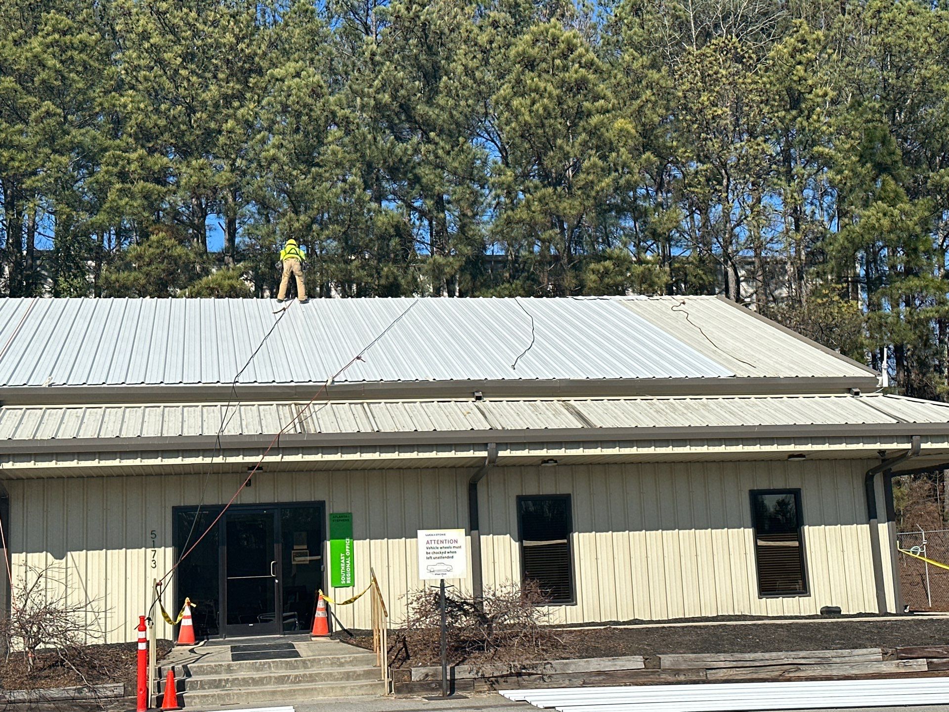 Commercial Metal Roof Project by Mosaic Roofing Company
